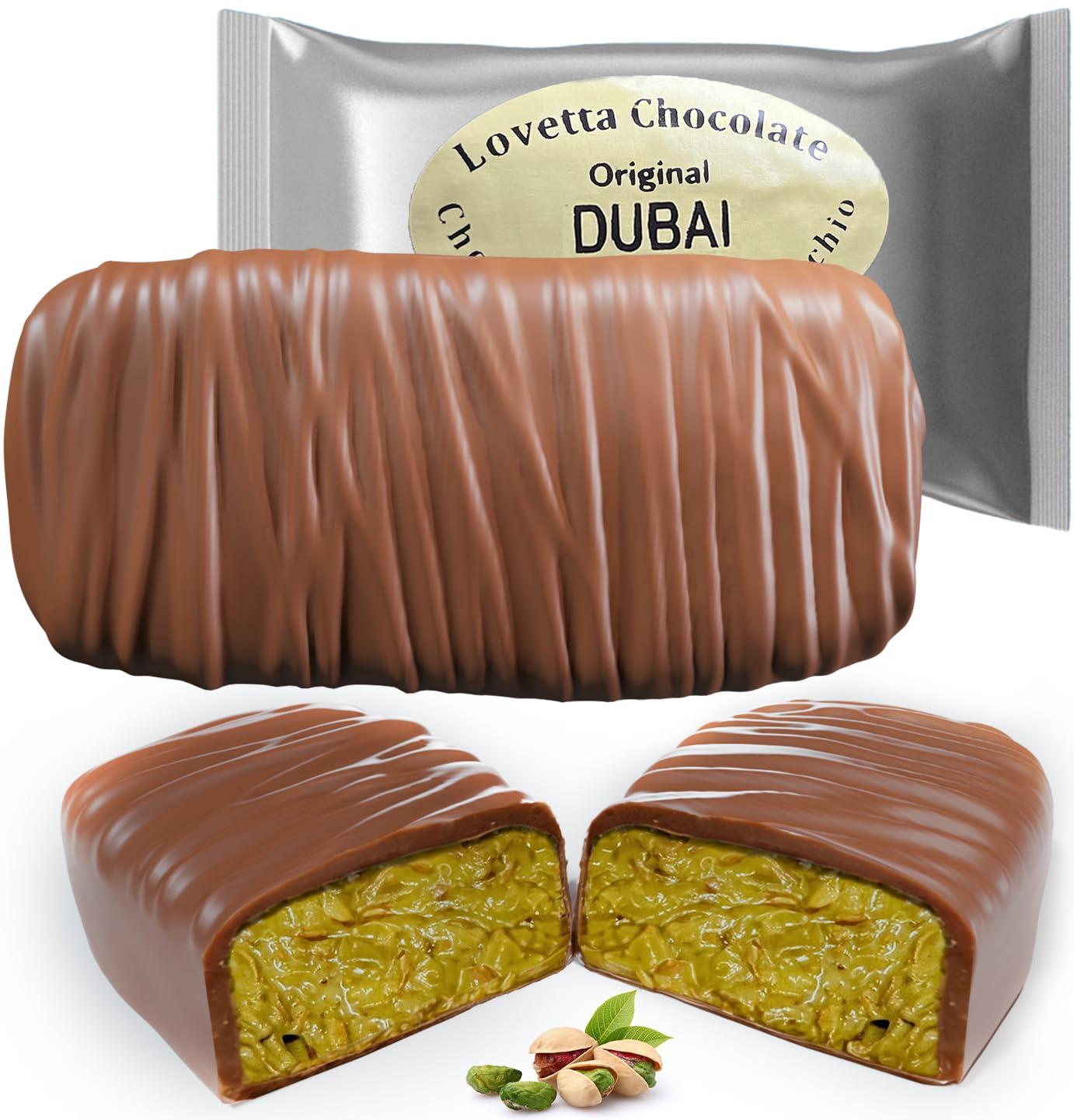 Dubai Chocolate Bar Pistachio Knafeh - Luxury Rich Milk Chocolate, Individually Wrapped Fresh, Premium Pistachio Cream Kataifi Filling (1 Pack) - Image 7