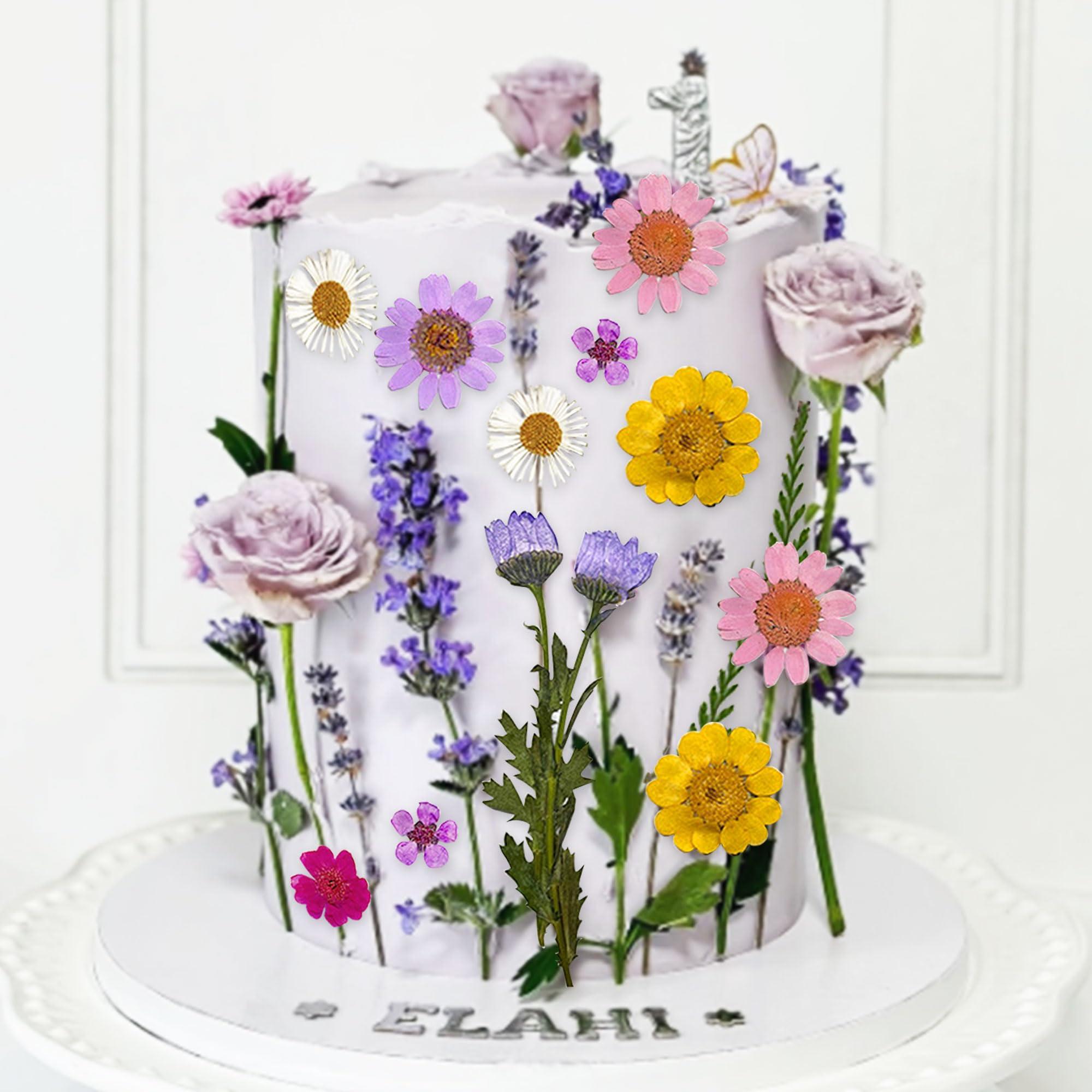 JeVenis Wildflower Cake Toppers Wildflower Decor Baby In Bloom Baby Shower Cake Toppers for Women Birthday Bridal Shower Wedding Party Decoration - Image 2