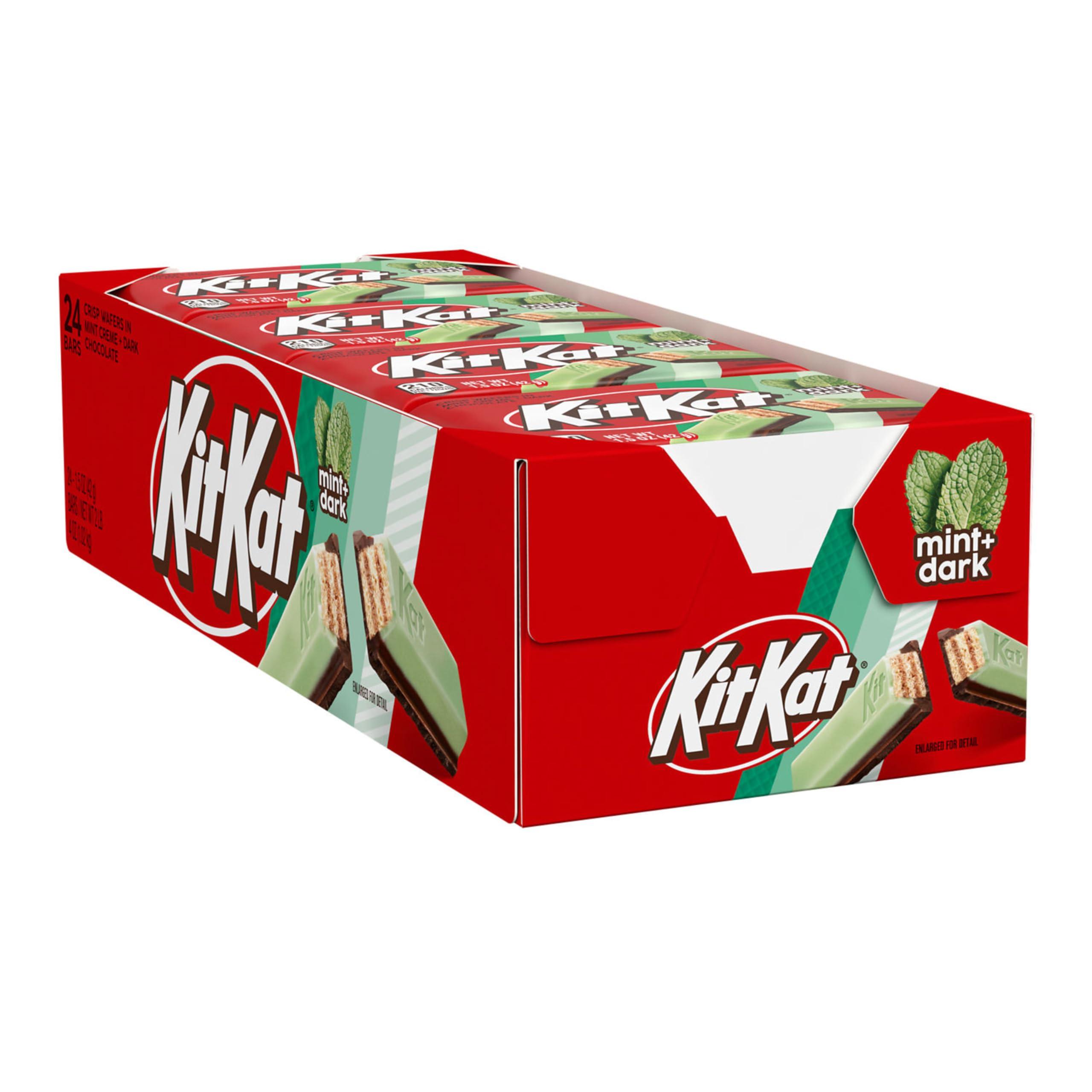 KIT KAT DUOS Dark Chocolate Mint Wafer Candy Bars, 1.5 oz (24 Count) - Image 4