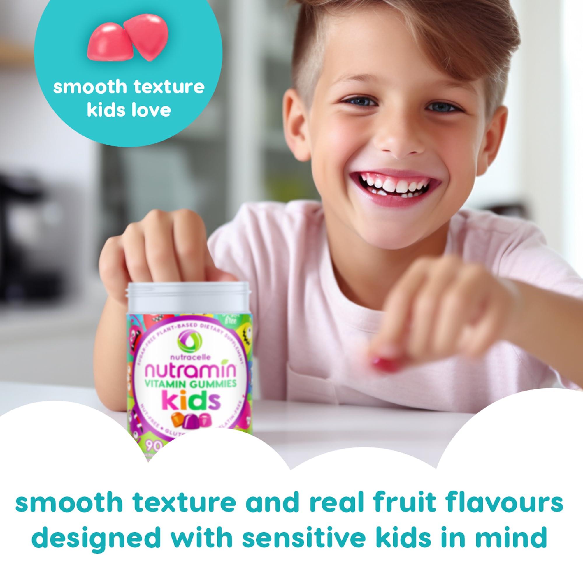 Nutracelle NUTRAMIN Sugar-Free, Allergen-Free 100% Vegan Gummy Multivitamins for Kids - Great Tasting Natural Gummies Your Kids Will Love - 90 Count Bottle - Image 10