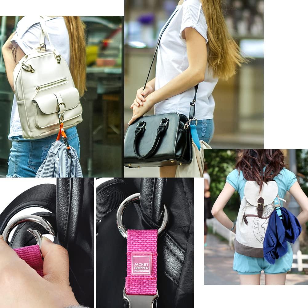 Add-A-Bag Luggage Strap Jacket Gripper, Luggage Straps Baggage Suitcase Belts Travel Accessories - Make Your Hands Free, Easy to Carry Your Extra Bags, (1x Black+1x Grey) - Image 4