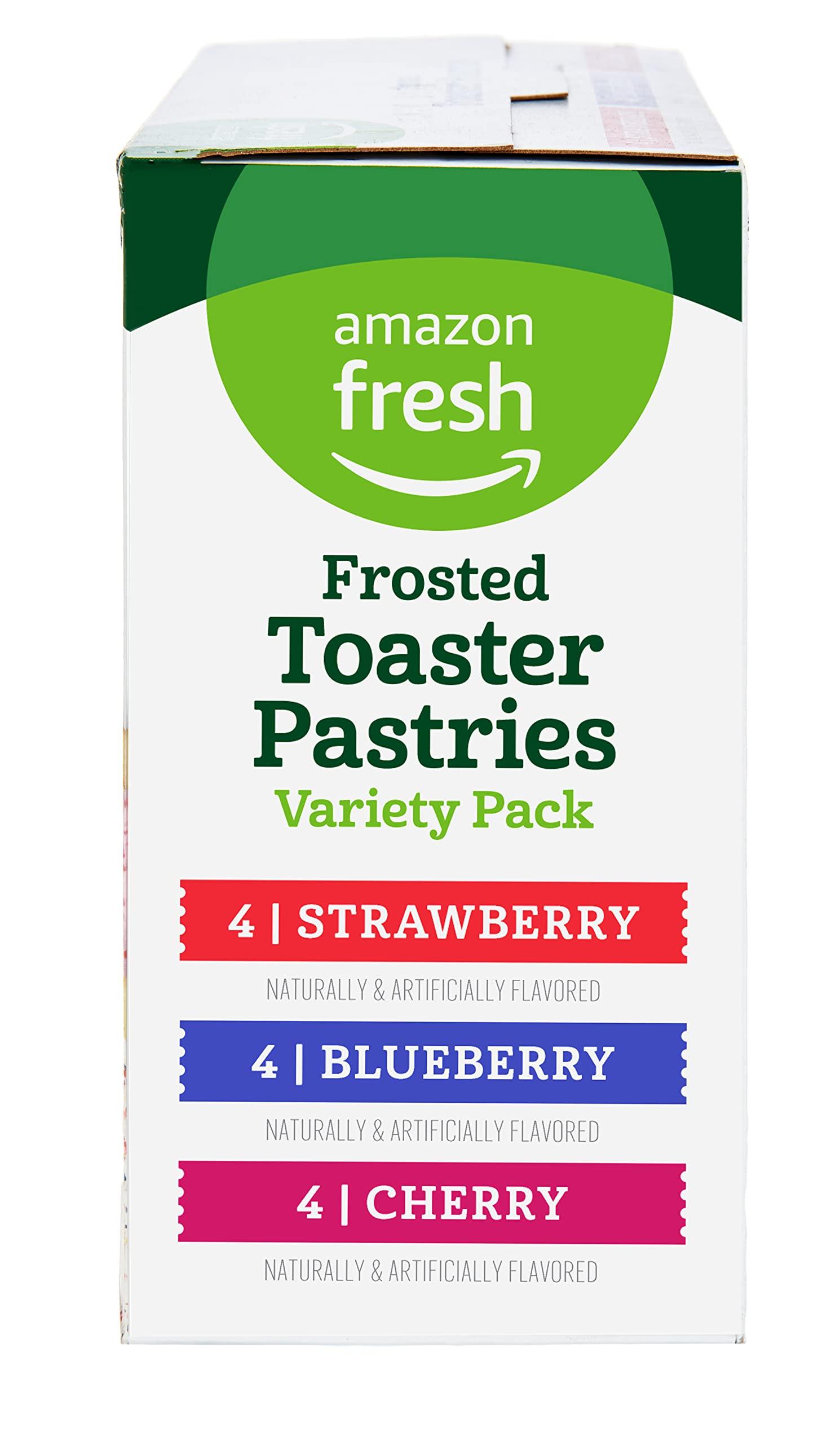 Amazon Fresh - Toaster Pastries Variety Pack (Strawberry, Blueberry, Cherry), Packing May Vary - Image 4