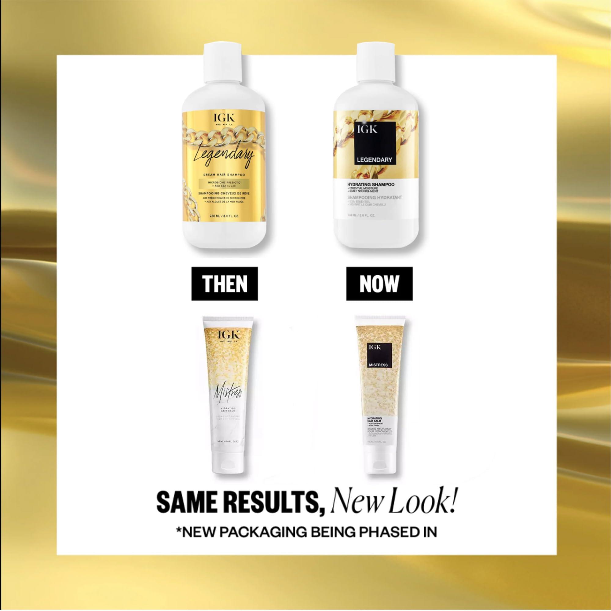 IGK LEGENDARY Dream Hair Shampoo (8 Oz) + IGK Mistress Hydrating Hair Balm (5 Oz) | Hydrated + Shine + Frizz Control | Vegan + Cruelty-Free | - Image 4