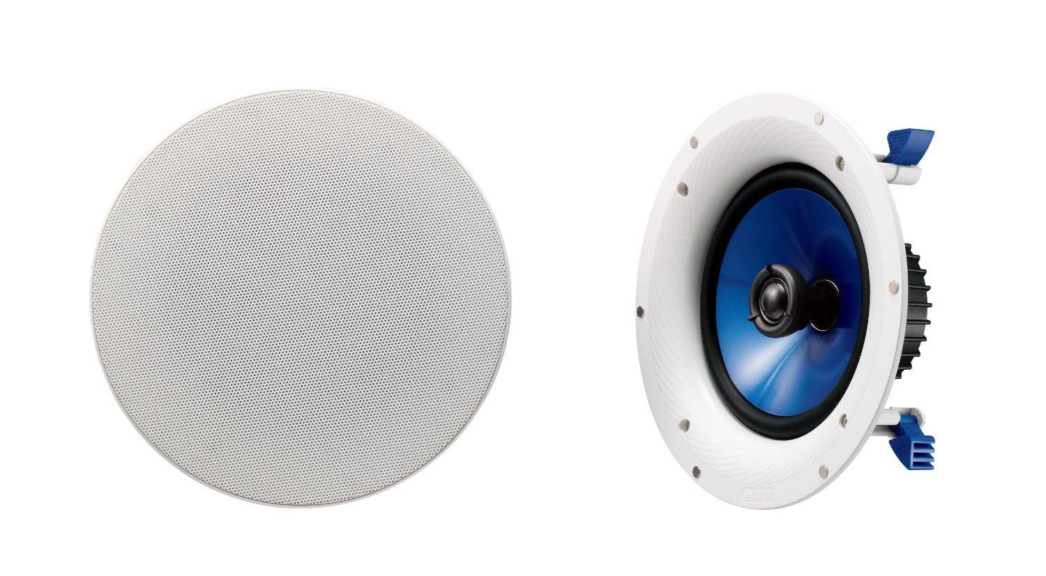 Yamaha NS-IC800 140 Watt 8-Inch 2-Way In-Ceiling Speakers - Pair (White)
