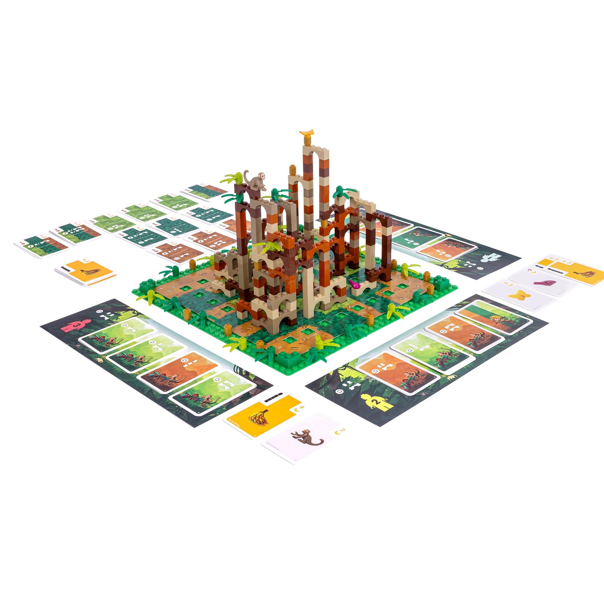 Monkey Palace: A Lego Board Game - Build Your Way to Victory Brick by Brick! Fun Family Brick-Building Game for Kids & Adults, Ages 10+, 2-4 Players, 45 Minute Playtime, Made by Bezzerwizzer - Image 8