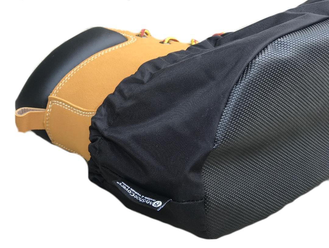 MyShoeCovers Premium Reusable Shoe and Boot Covers for Contractors - 1 Pair, Non-Slip, Black, Large - Image 3