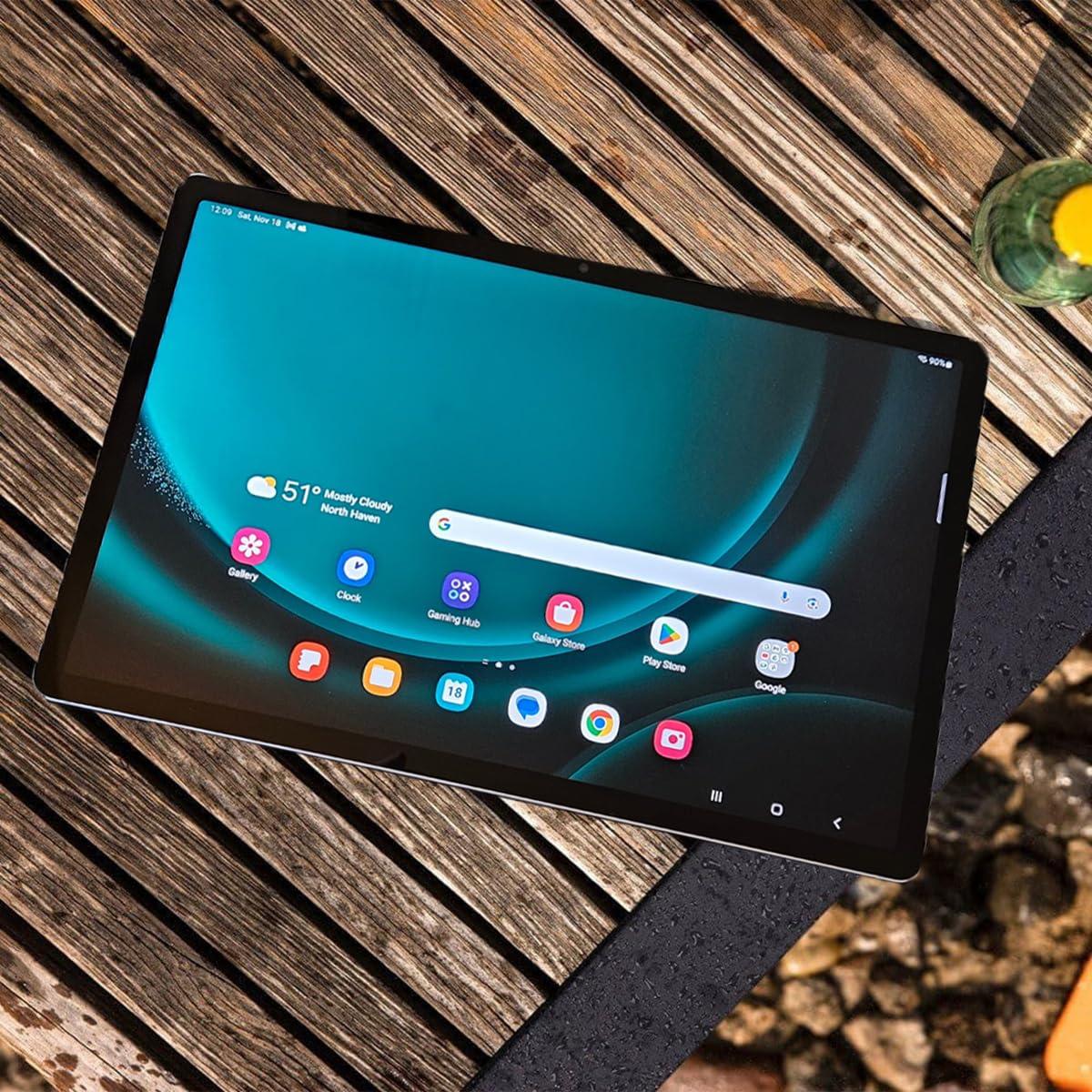 Samsung Galaxy Tab S9 FE+ Plus Android Tablet (12.4” Touchscreen, 8GB RAM, 256GB Storage, 18-hr Long Battery Life, S Pen, 1 Front Camera + 2 Rear Cameras, Lightweight Durable Design) SM-X610, Gray - Image 9