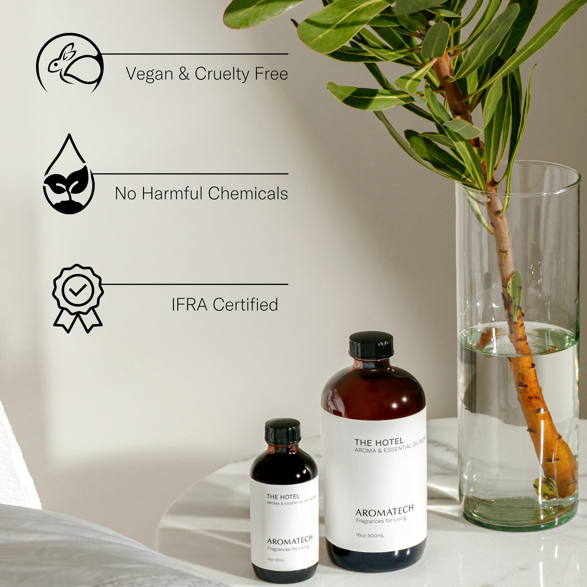 AromaTech The Hotel Aroma Essential Oil Blend: Luxury Hotel Inspired Aromatherapy with Lemon, Lavender, Peach & Pine for Ultrasonic Diffusers & Nebulizers - 4 fl oz, 120 mL - Image 5