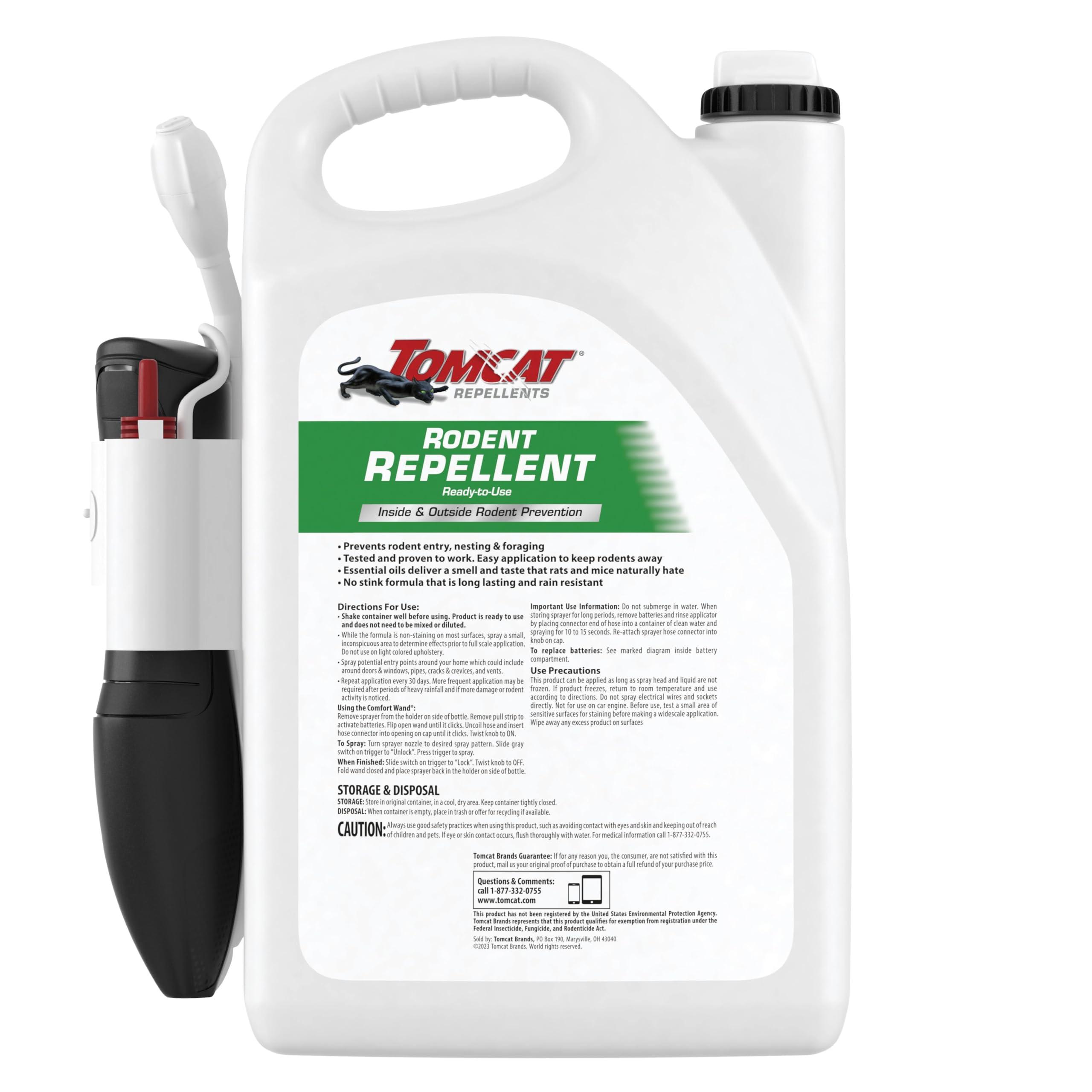 Tomcat Repellents Rodent Repellent Ready-to-Use, For Indoor and Outdoor Mouse and Rat Prevention with Peppermint, Cinnamon and Garlic Essential Oils, 1 gal. - Image 9