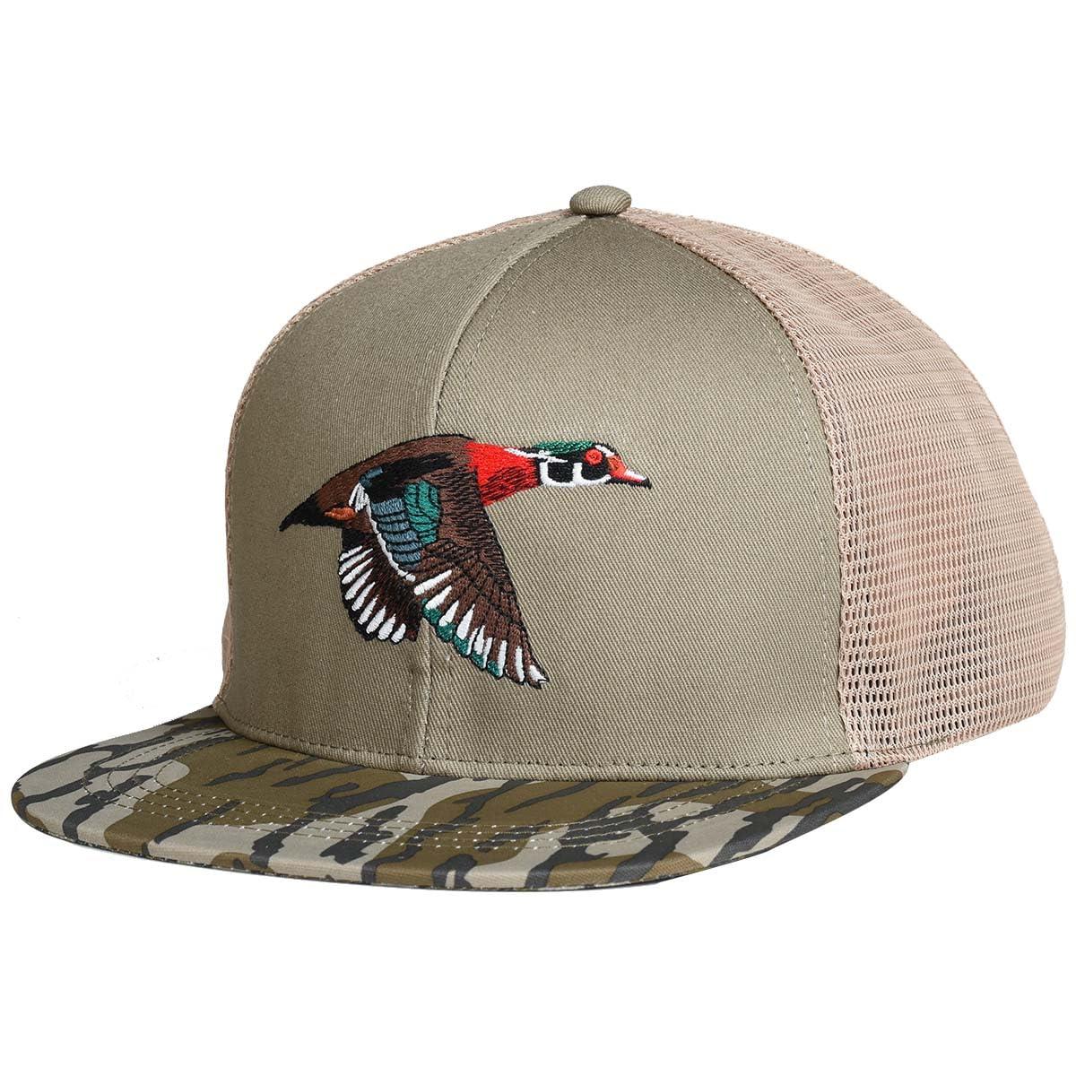 EDTREK Outdoorsman Pro Trucker Breathable Mesh Performance Cap - Flat Brim Snapback Hat