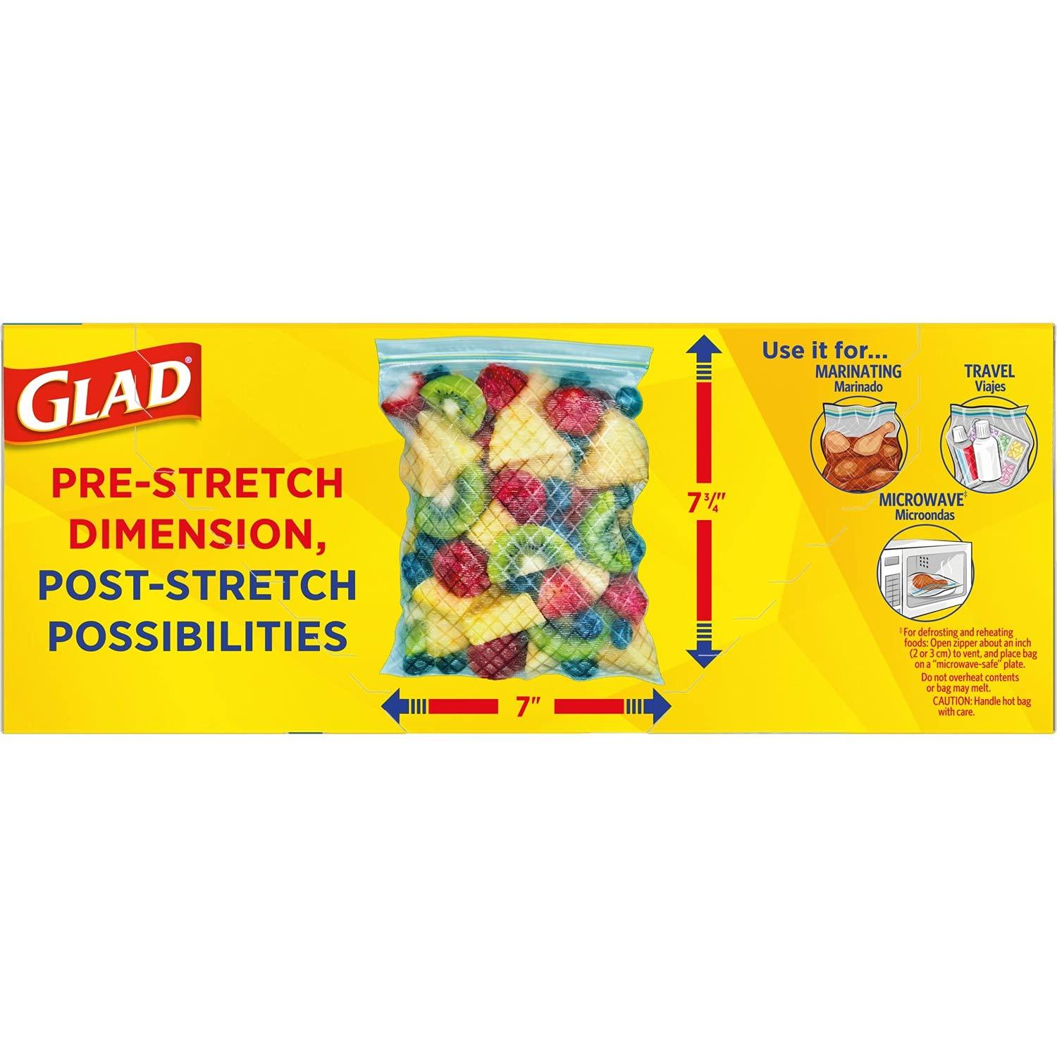 GladFlex'N Seal Freezer Storage Plastic Bags, Quart, 35 Count, Pack of 4 (Package May Vary) - Image 13