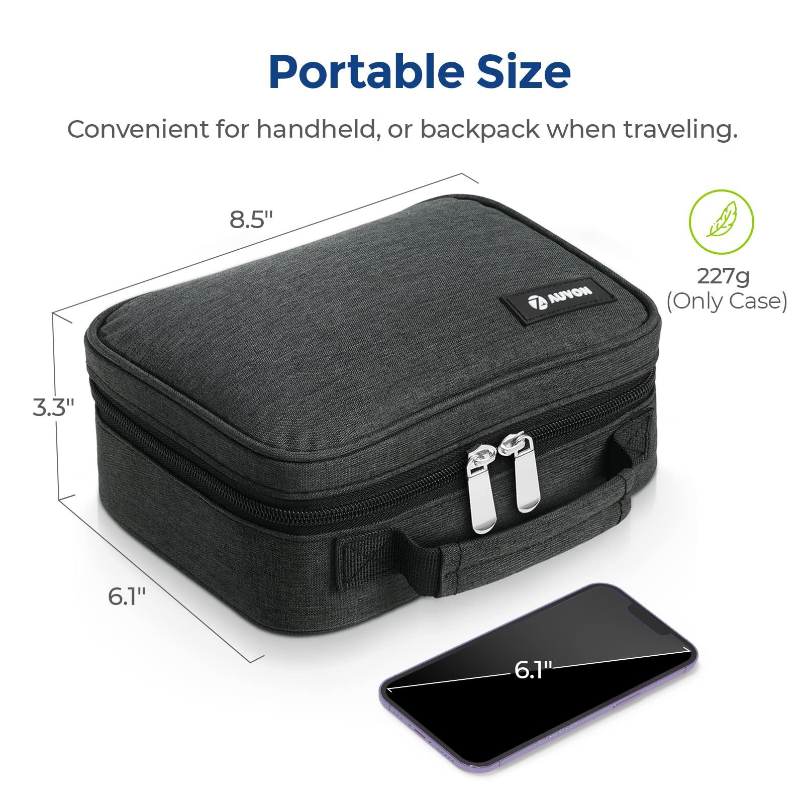 AUVON Large Insulin Cooler Travel Case, Longer Cooling Effect with 4 * 160g Ice Packs, Compact Medication Cooler Bag for 8 Insulin Pens and Diabetic Supplies, Ideal Travel Partner with Handle Design - Image 8