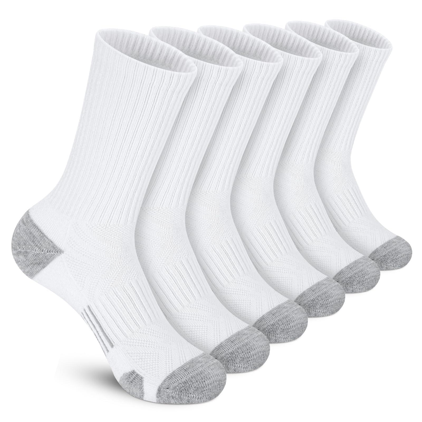 Felicigeely Running Crew Socks Cushion Breathable Athletic