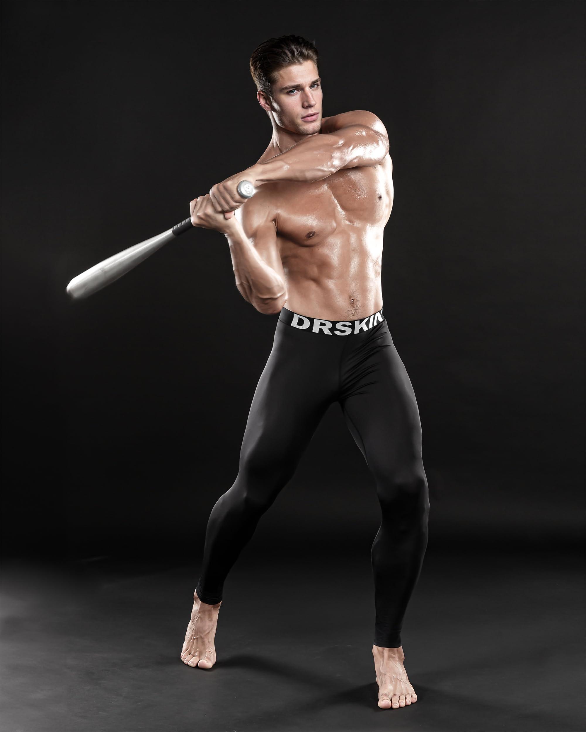 DRSKIN 5, 4, 3 or 1 Pack Men’s Compression Pants Tights Leggings Sports Baselayer Running Athletic Workout Active - Image 7