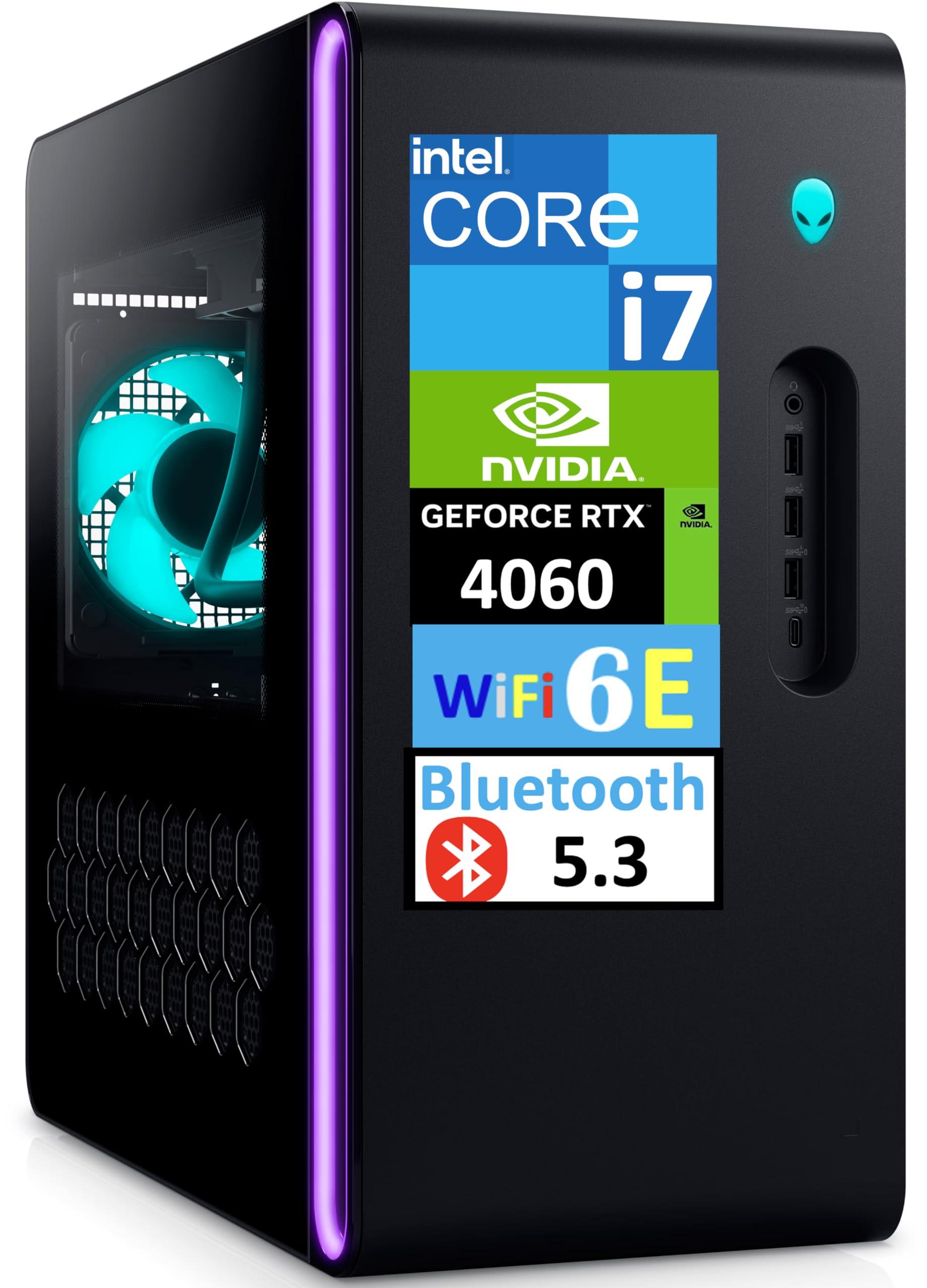 Alienware Aurora R16 Gaming Desktop PC (20-Core Intel i7-14700F, GeForce RTX 4060 Ti 8GB, 32GB DDR5 RAM, 1TB SSD, 240mm AIO Liquid Cooling, RJ-45, WiFi 6E, BT 5.3, KB&M, Win 11 Home)