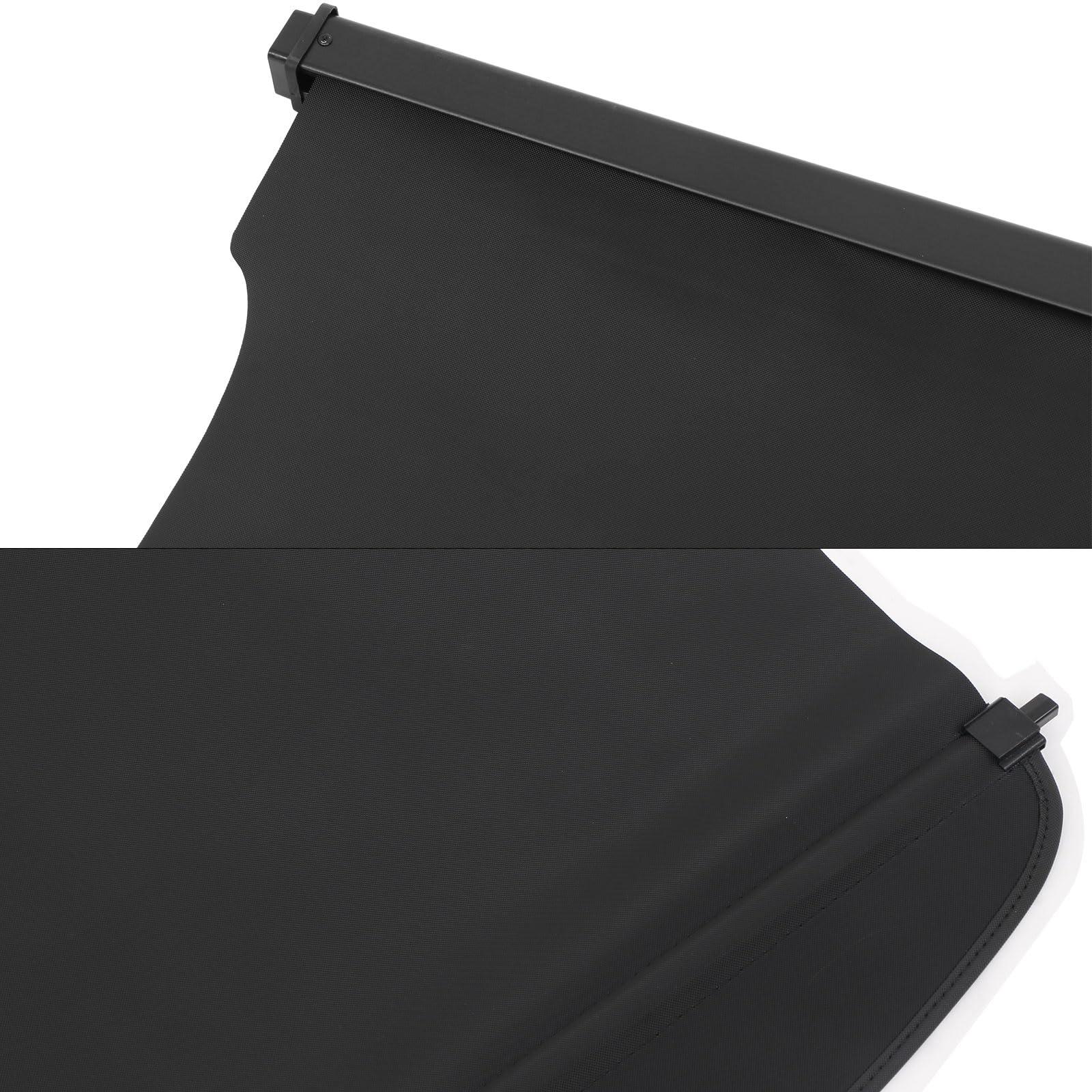 IKON MOTORSPORTS, Rear Cargo Cover Compatible with 2020-2025 Ford Escape, Retractable Rear Trunk Security Cargo Cover Luggage Shade Black Canvas - Image 6