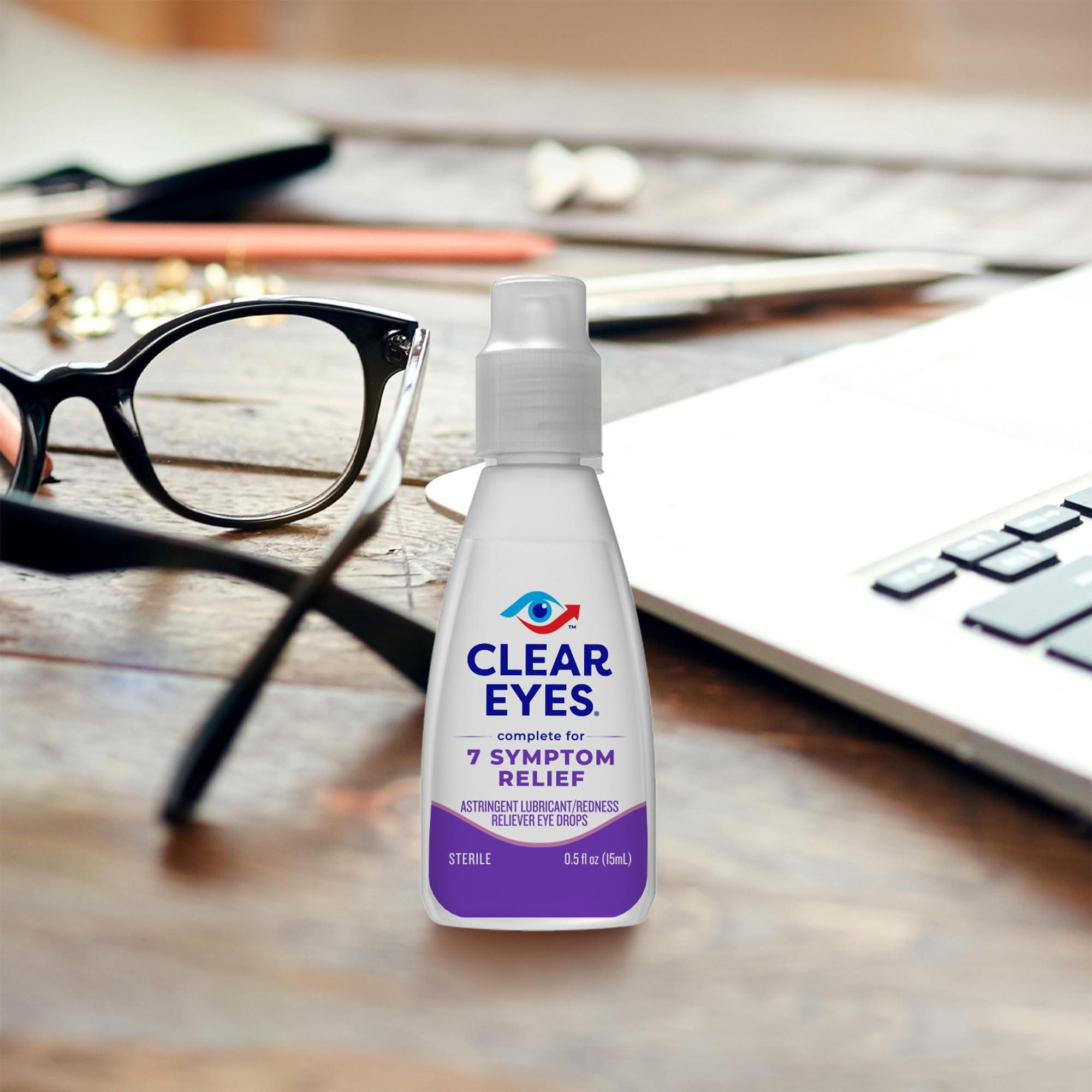 Clear Eyes 7 Symptom Relief Eye Drops, 0.5 Fl Oz - Image 7