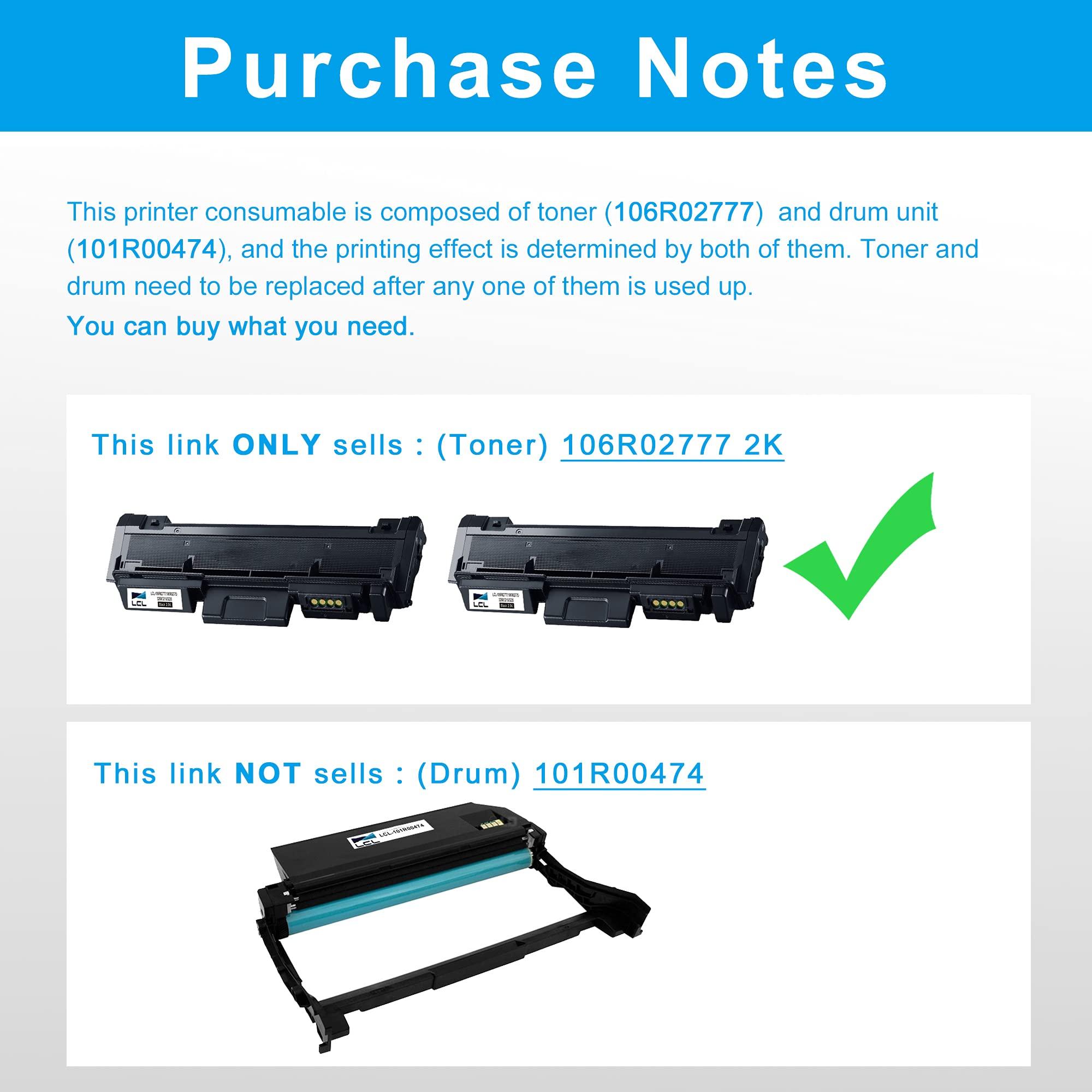 LCL 106R02777 Toner Cartridge Replacement for Xerox 106R02777 Black Toner Cartridge Work with Xerox 3215 3215NI 3225 3225DNI 3225V 3052 3260 3260VDNI Phaser 3260 3260DI 3260DNI 3260VI (Black,2-Pack) - Image 3