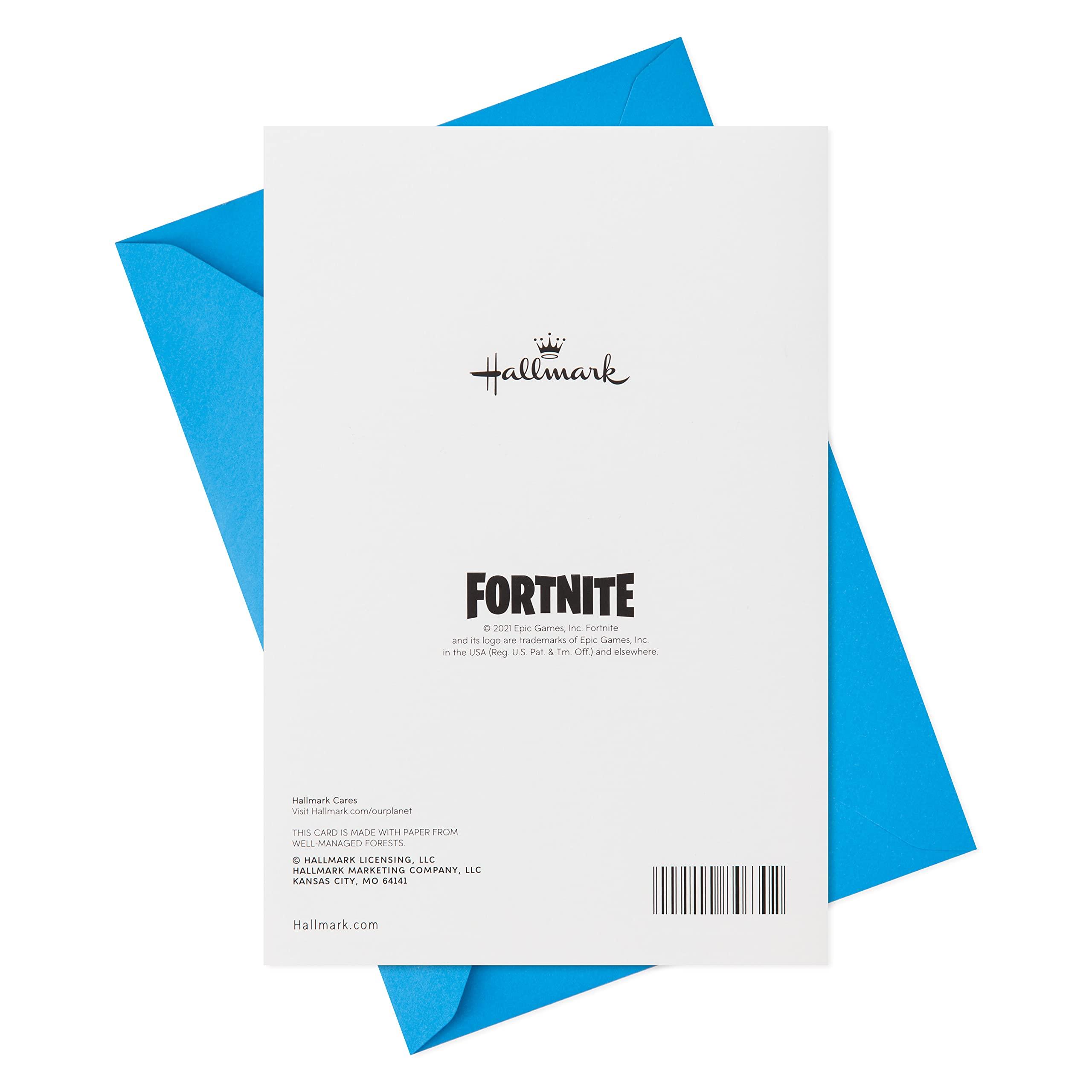 Hallmark Fortnite Birthday Card for Kids with Decal (Peely) - Image 7