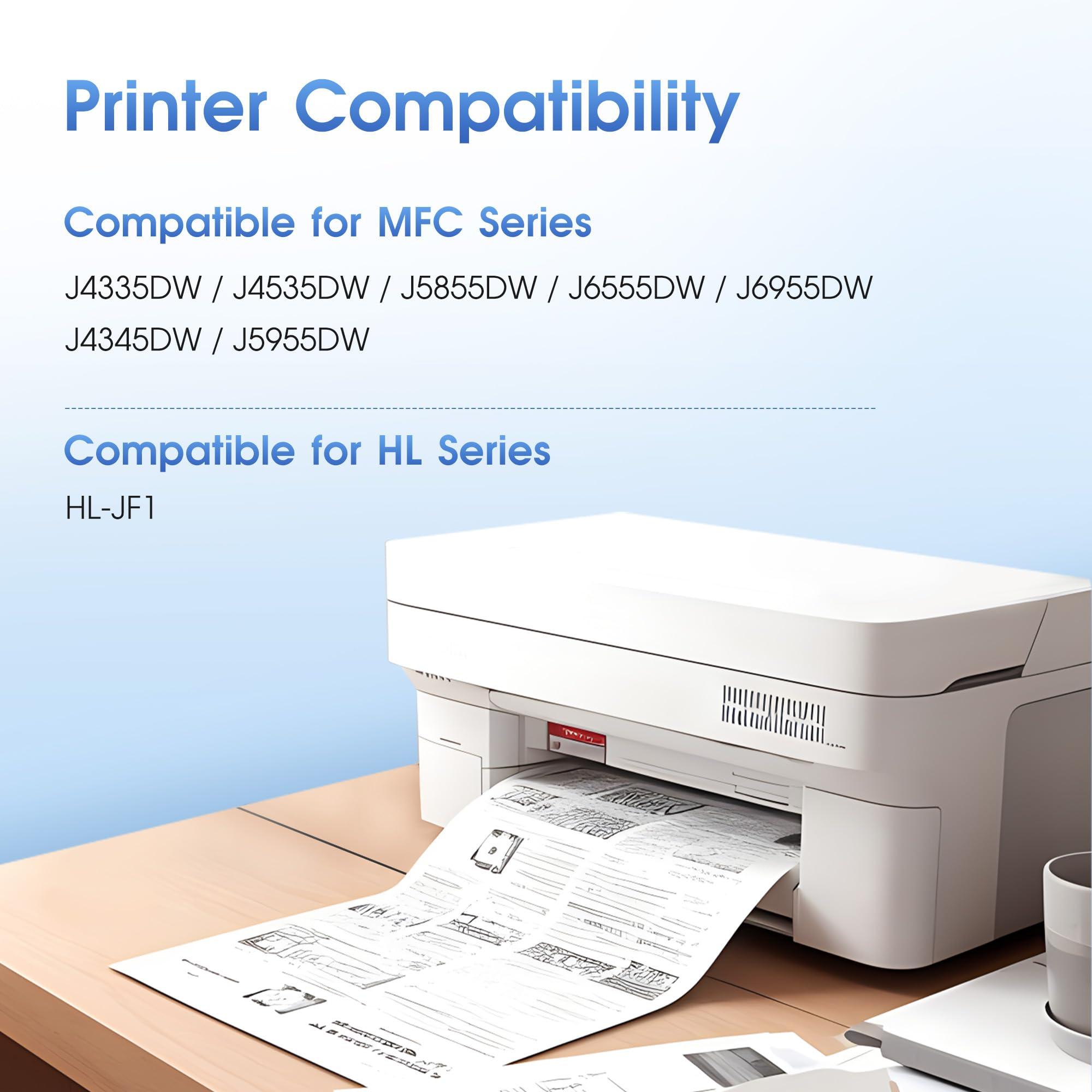 Statago LC406 Ink Cartridges for Brother Printer for Brother LC406 LC406XL Ink Cartridge Work for MFC-J4535DW MFC-J4345DW MFC-J4335DW MFC-J5855DW MFC-J5955DW MFC-J6555DW MFC-J6955DW Printer (4 Pack) - Image 2