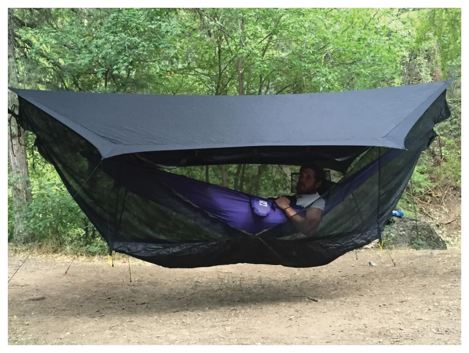 Hammock Bliss Sky Tent 2 - A Revolutionary 2 Person Hammock Tent – Waterproof and Bug Proof Hanging Tent Provides Spacious and Cozy Shelter for 2 Camping Hammocks – Embrace Hammock Camping Comfort - Image 3