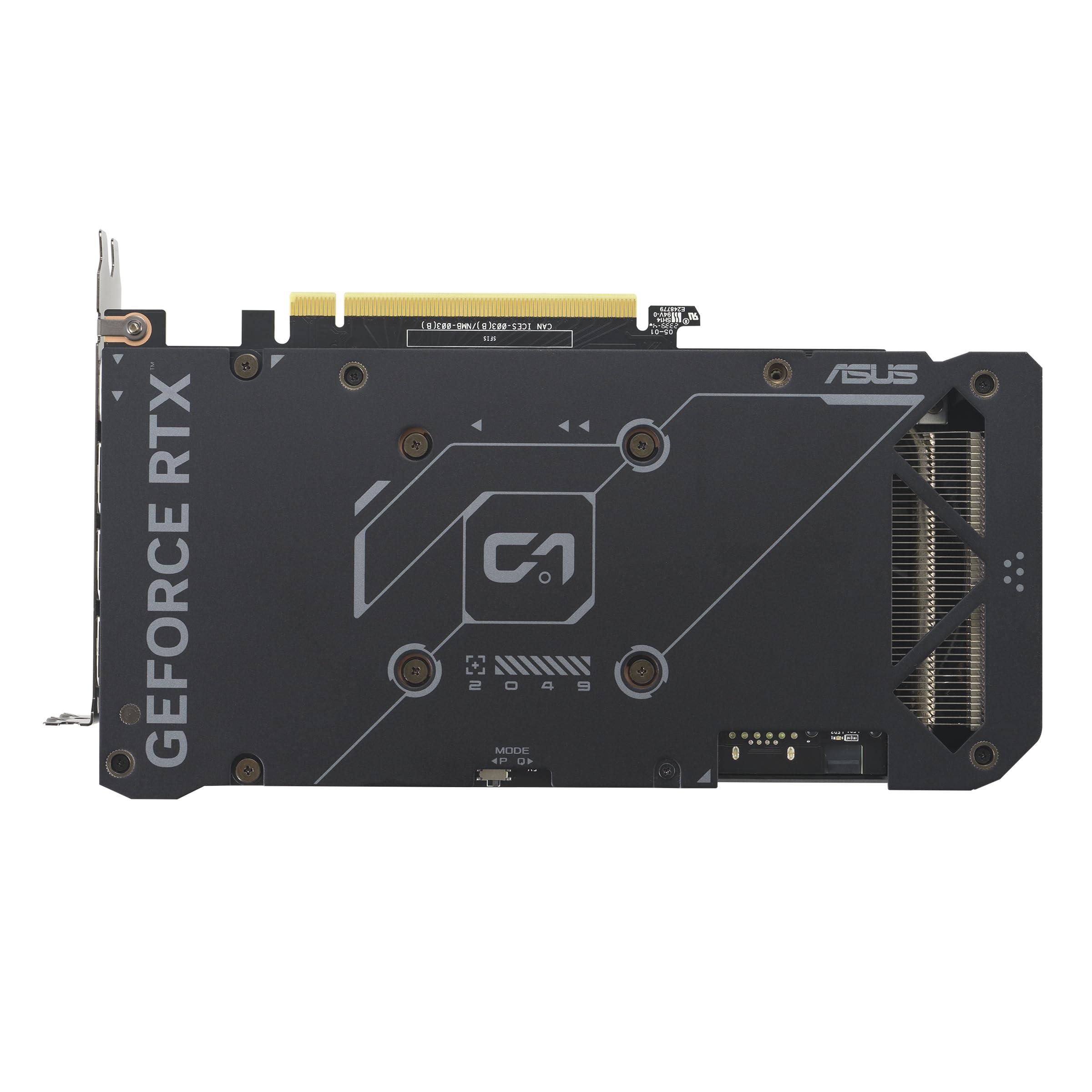 The SFF-ready ASUS Dual GeForce RTX™ 4070 EVO OC Edition 12GB GDDR6 (PCIe 4.0, 12GB GDDR6, DLSS 3, HDMI 2.1a, DisplayPort 1.4a, 2.5-slot design, Axial-tech fan design, 0dB technology) - Image 10