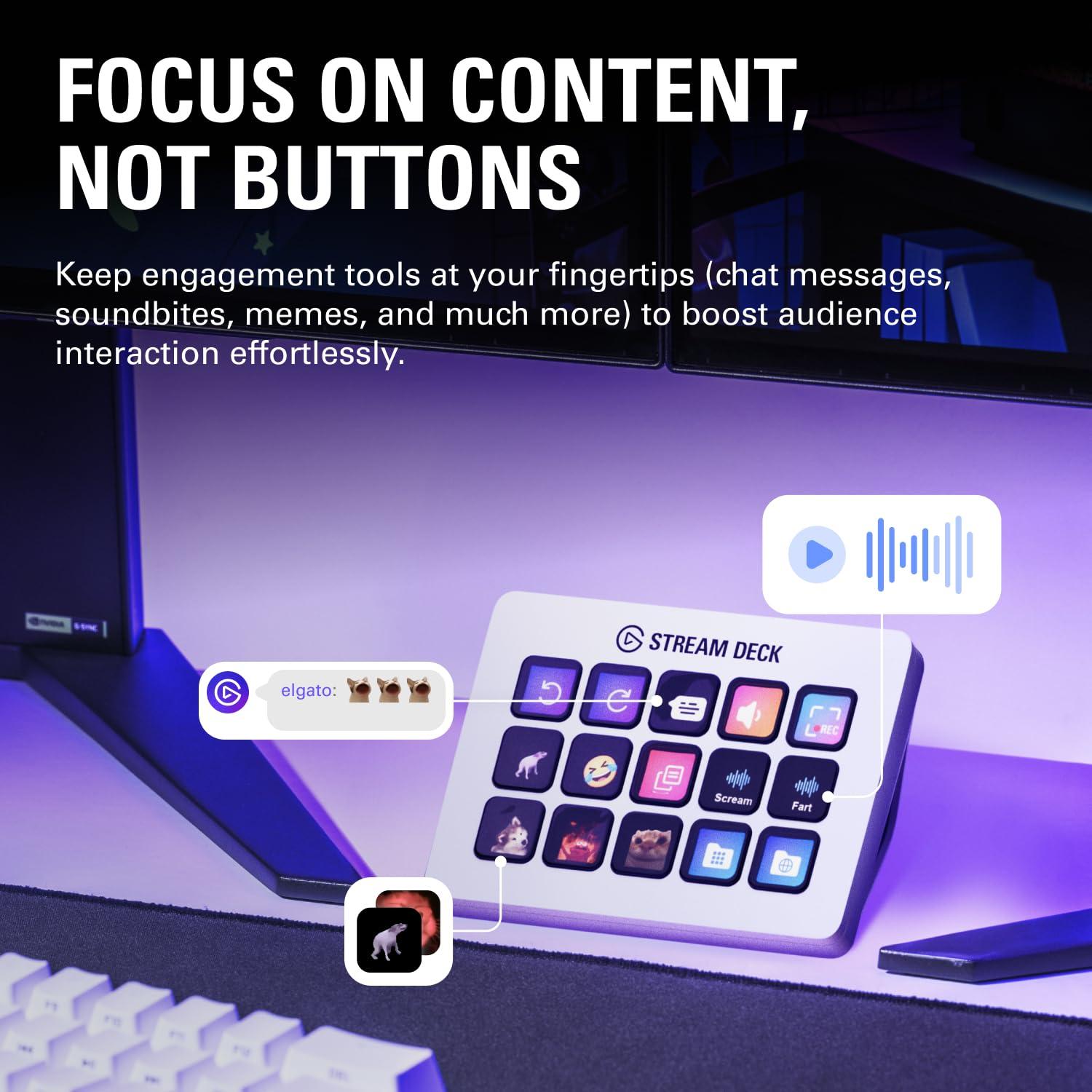 Elgato Stream Deck MK.2 White – Studio Controller, 15 macro keys, trigger actions in apps and software like OBS, Twitch, ​YouTube and more, works with Mac and PC - Image 7