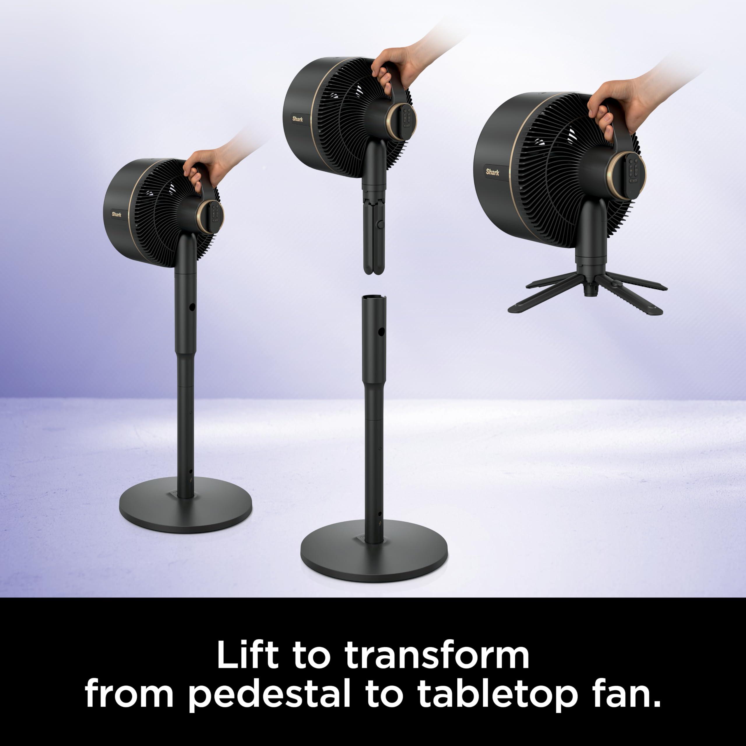 Shark FlexBreeze Fan - Indoor & outdoor oscillating fan, pedestal & tabletop, corded & cordless portable fan with outdoor InstaCool misting attachment - FA222 - Image 12