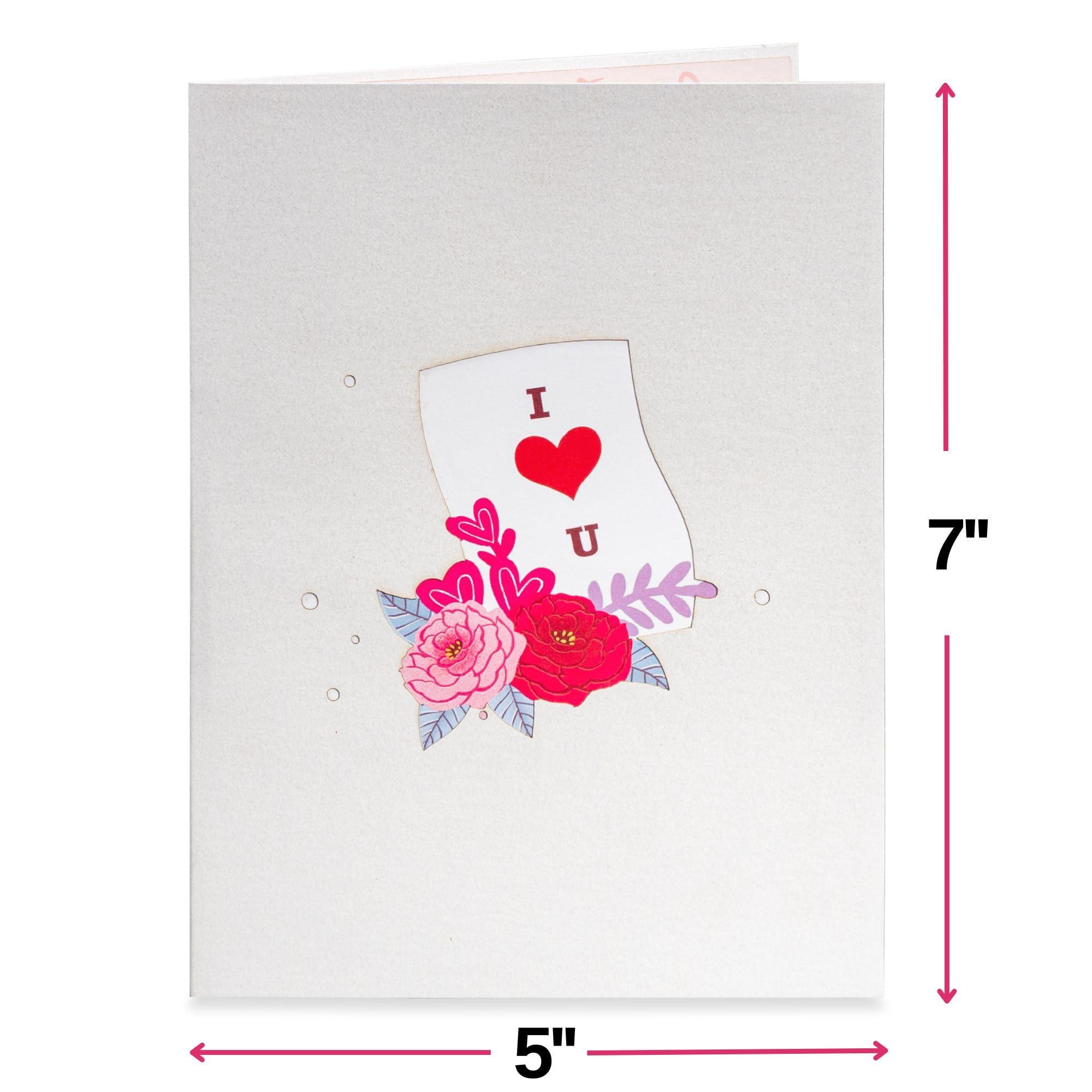 Paper Love 3D Love Typewriter Pop Up Card, Gift for Mothers Day, Birthday, Wedding, Anniversary, All Occasion - 5" x 7" Cover - Includes Envelope and Note Tag - Image 2