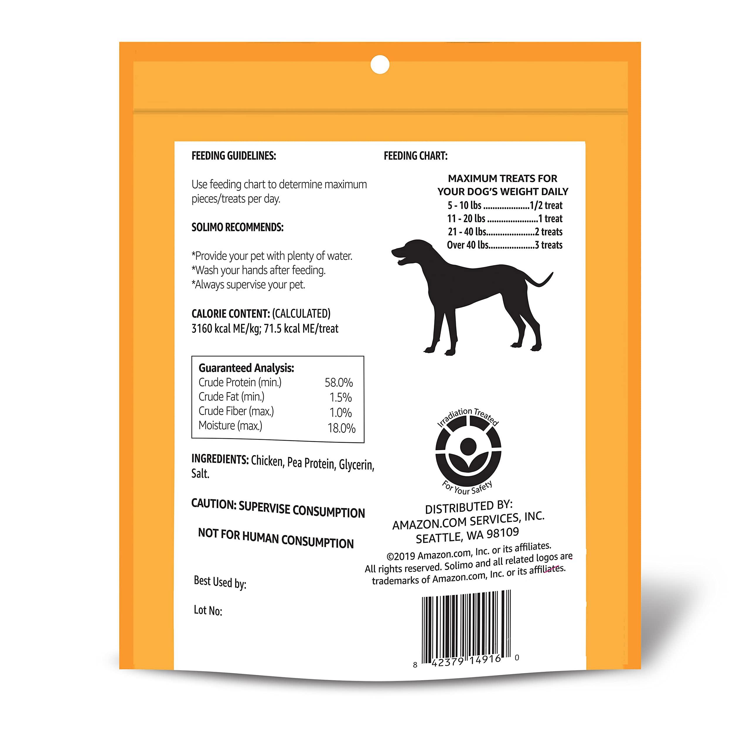 Amazon Brand - Solimo Chicken Jerky Dog Treats, 2 pounds (Packaging May Vary) - Image 2