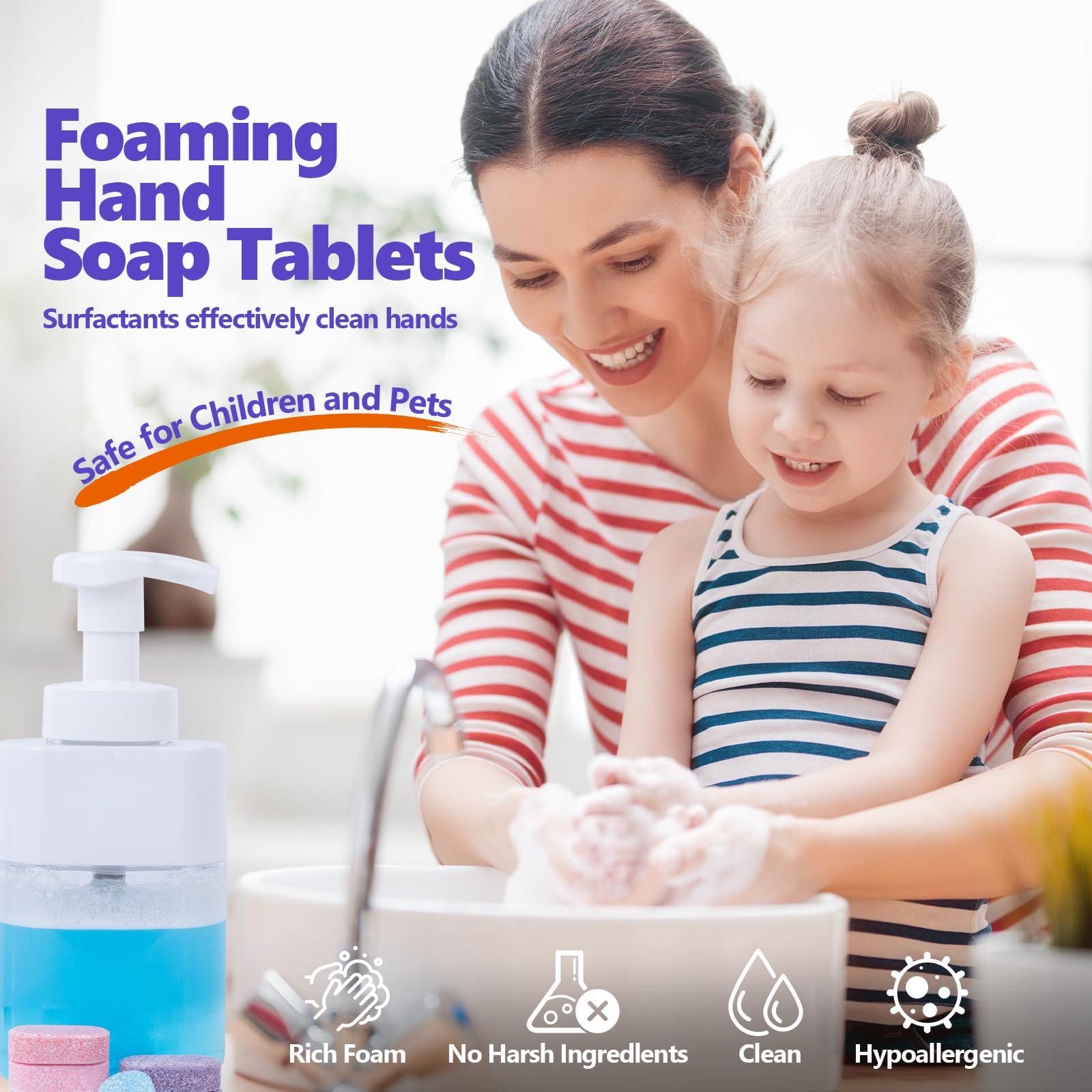 USKICH Foaming Hand Soap Tablet Refills -48Pack | Eco Friendly Products & Cleaning Supplies | Variety Fragrance Soap Refills Tablets for Using With Foaming Hand Soap Dispenser (48 x 8 Fl oz bottles) - Image 3