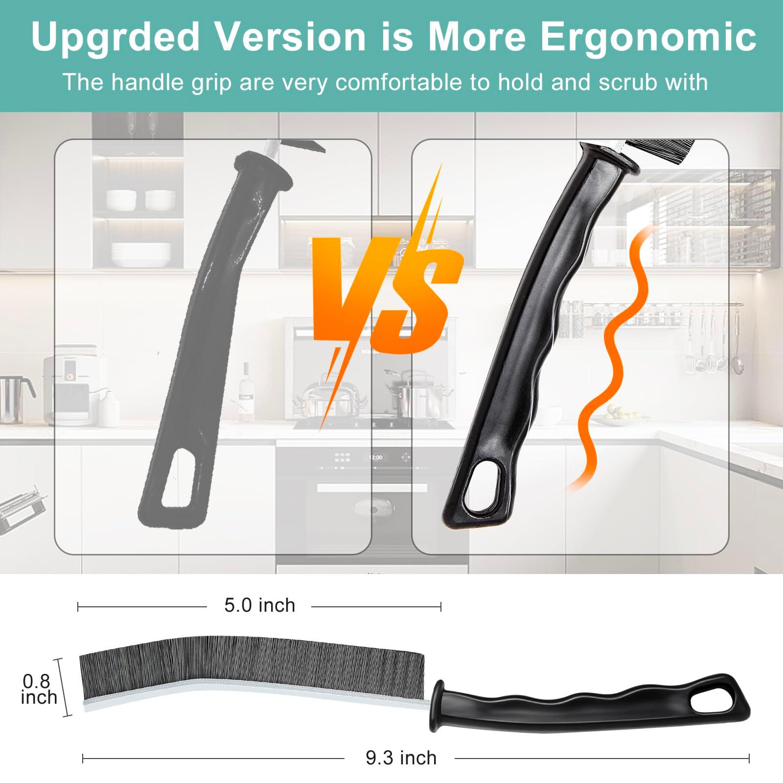 Crevice Cleaning Brush, Multifunctional Hard-Bristled Gap Scrub Brush, 2025 New Multifunctional Gap Cleaning Brush Tool, Dead Corners Brushes for Bathroom Kitchen Tiles Window Door Slots, 3pcs - Image 2