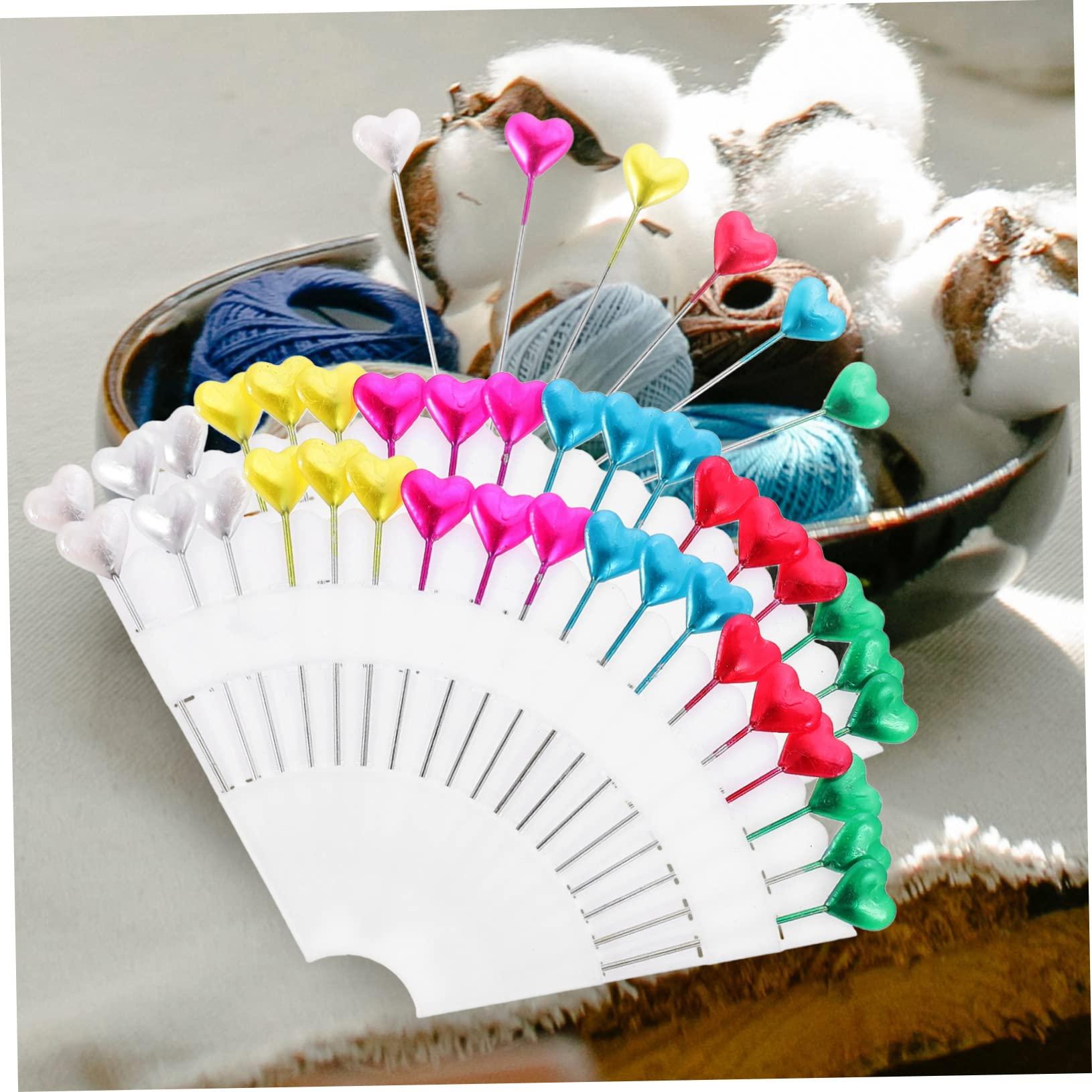 ULDIGI 216pcs Heart Shaped Pearl Head Pins Quilting Sewing Pins with Heart Heads Corsage Making DIY Jewelry Craft Positioning Needles - Image 4