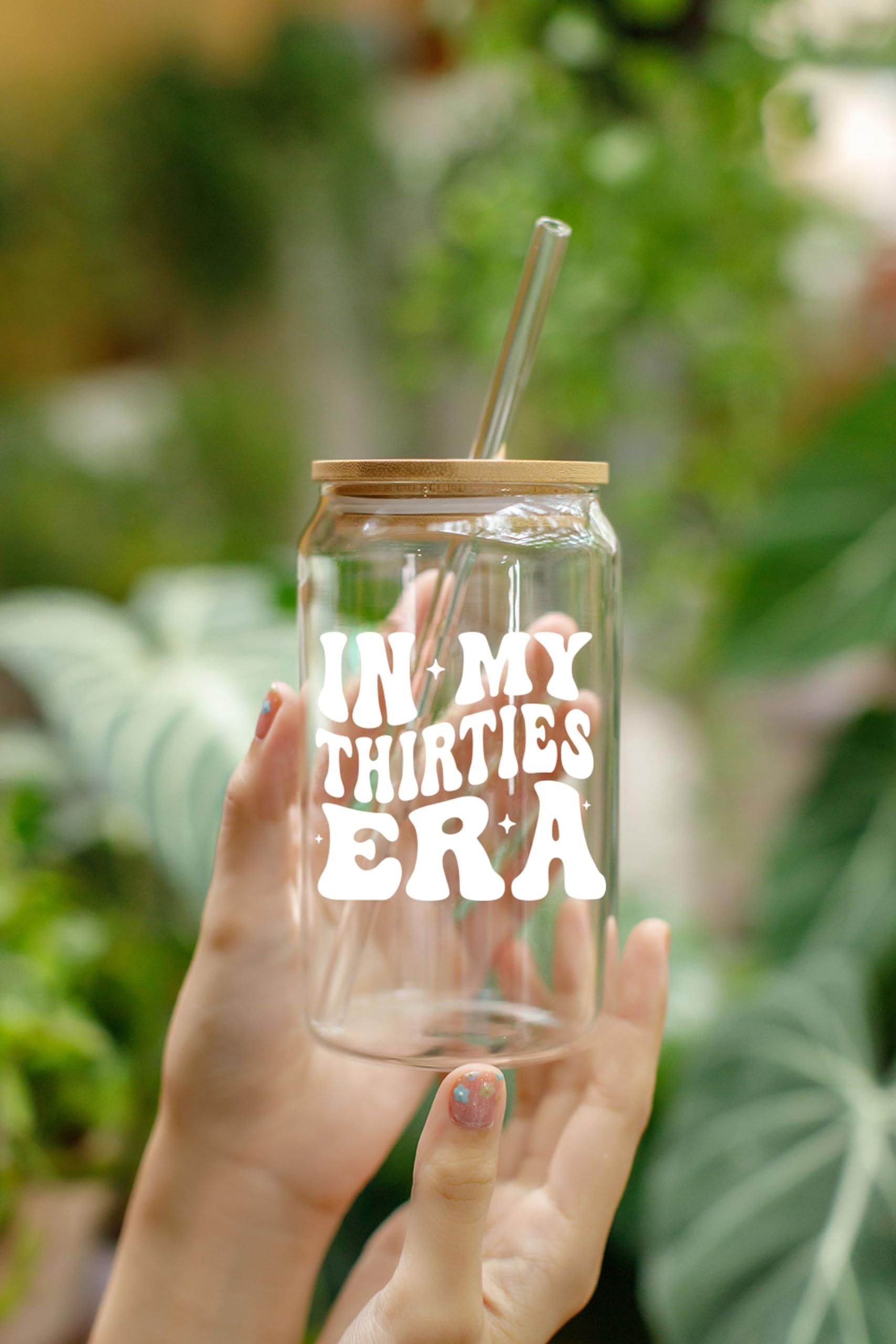 NewEleven 30th Birthday Gifts For Women - 30s Birthday Decorations - 30 Year Old Gifts For Her, Woman, Sister, Mom, Daughter, Best Friend - In My Thirties Era Glass - 16 Oz Coffee Glass - Image 7