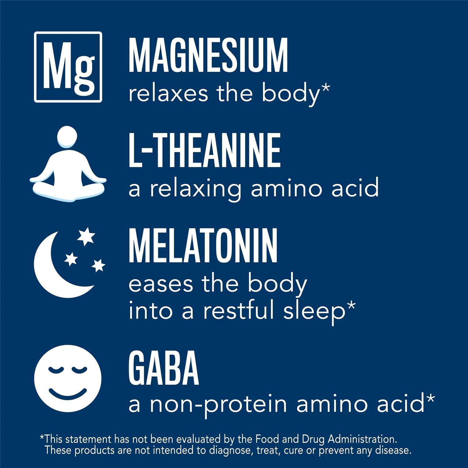 Natural Vitality Calm Sleep Magnesium Supplement, Melatonin & Magnesium Citrate, Sleep Aid Capsules, Gluten Free, Vegan, Non-GMO, Helps The Body Ease Into Sleep, 120 Capsules - Image 3