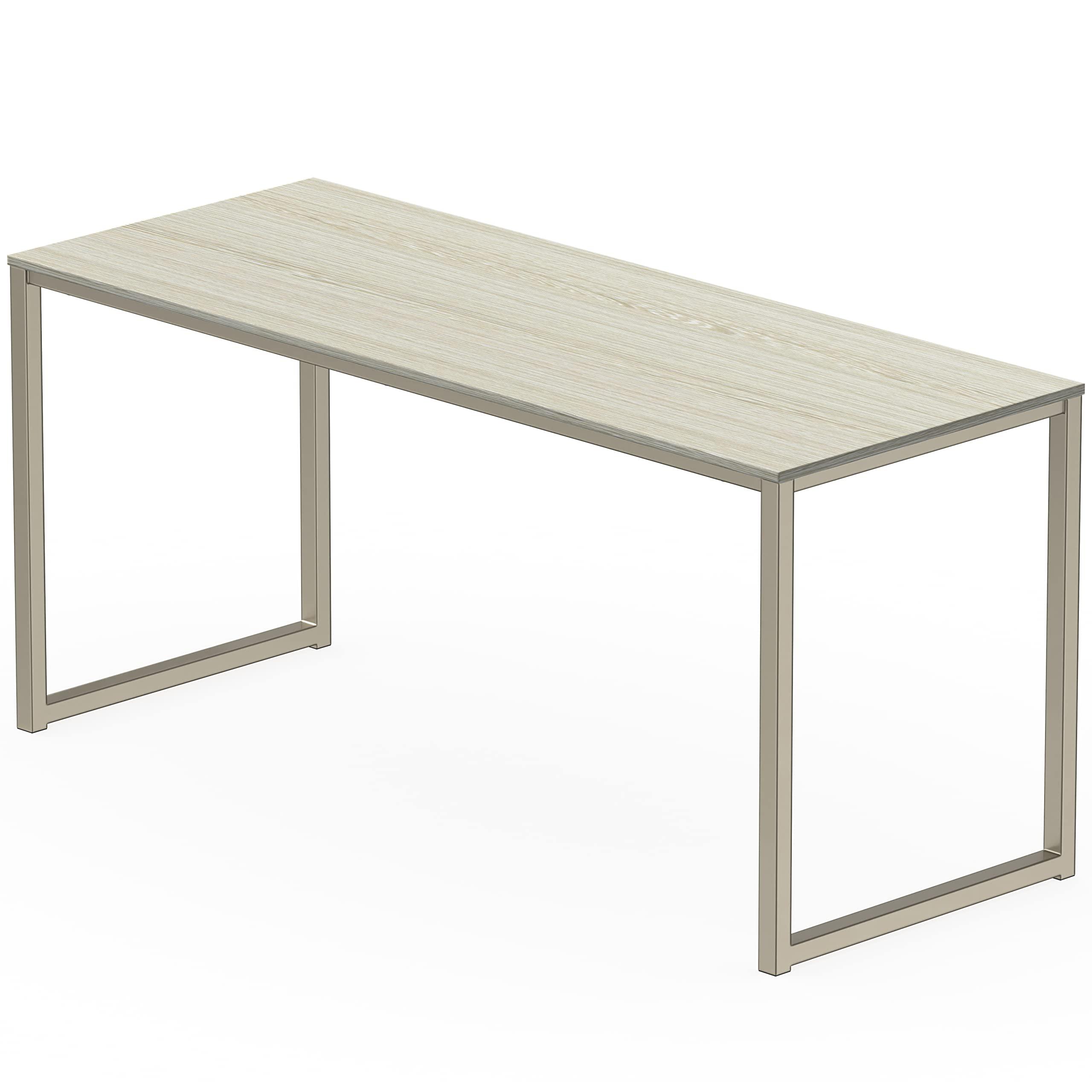 SHW Mission 55-Inch Home Office Computer Desk, Maple - Image 9