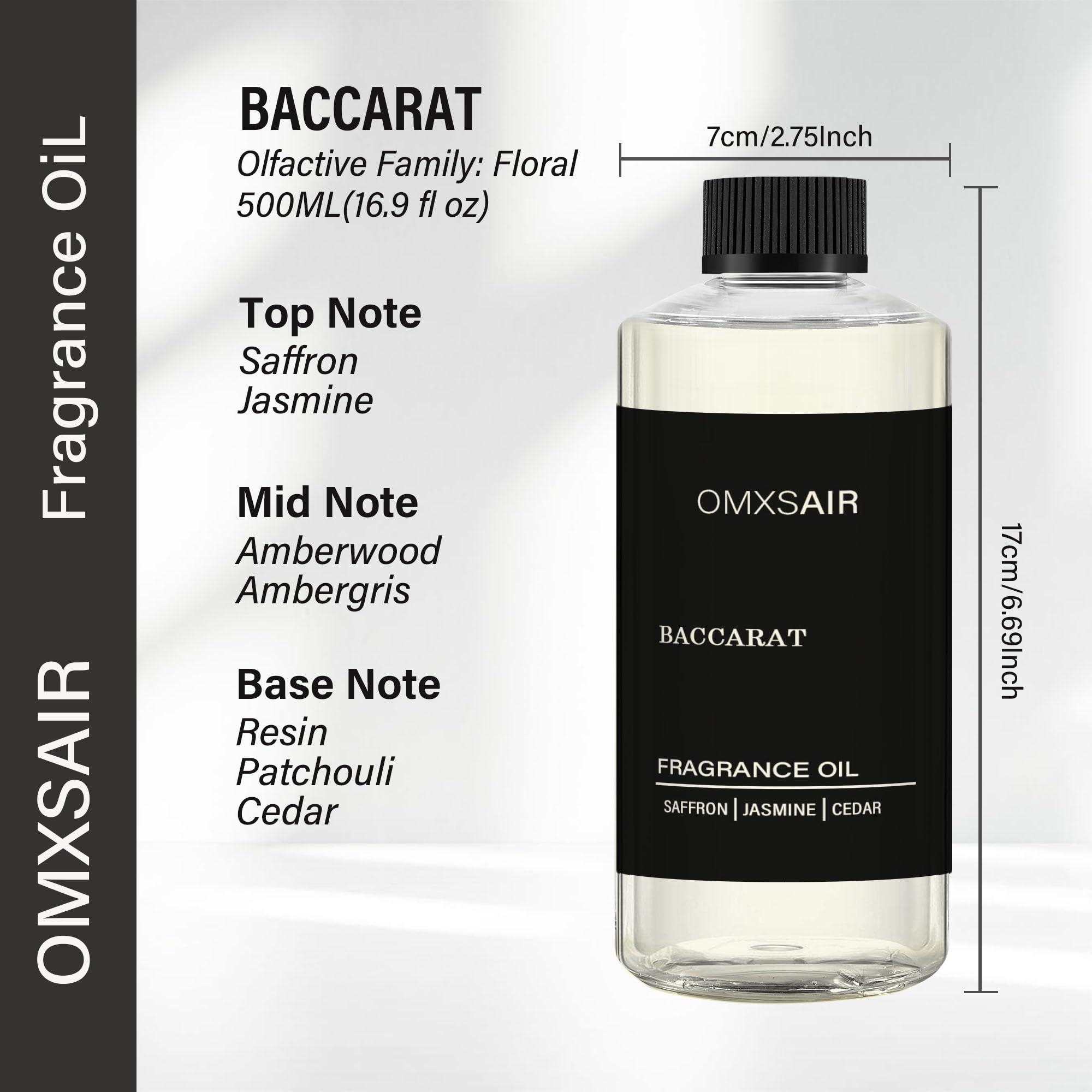 Baccarat Hotel Diffuser Oil Inspired by Baccarat 17.6 Fl Oz(500ml) - Hotel Fragrance Diffuser Oil & Home Luxury Scents - Saffron, Cedar,Ambergris Essential Oils Blend for Aromatherapy Diffuser - Image 2
