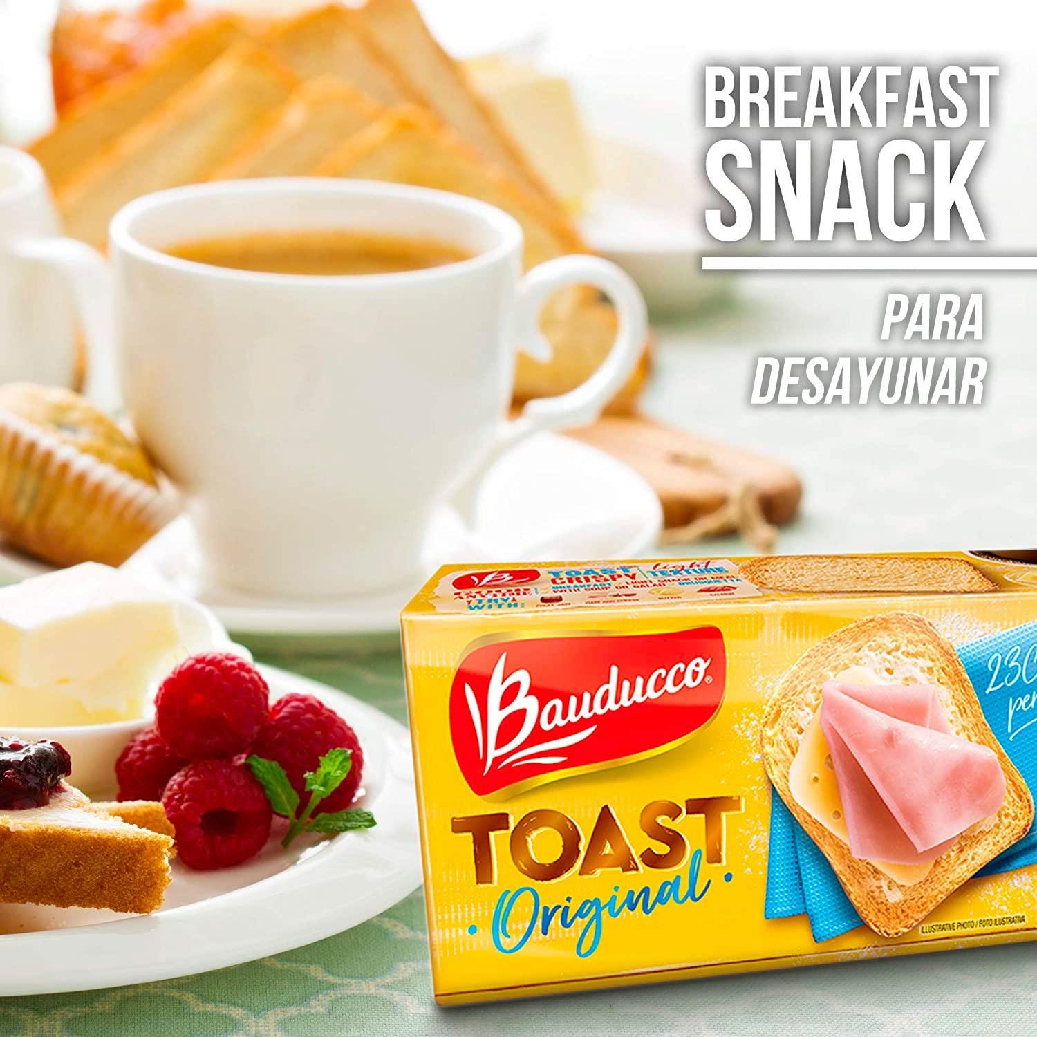 Bauducco Original Toast - Delicious, Light & Crispy Toasted Bread - Ready-to-Eat Breakfast Toast & Sandwich Bread - No Artificial Flavors - 5.01 oz (Pack of 1) - Image 6