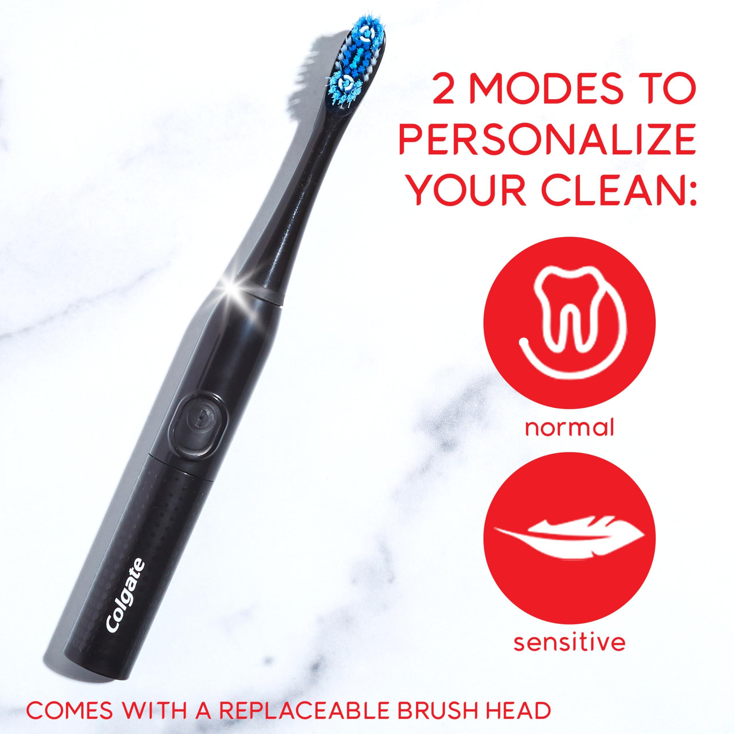 Colgate 360 Optic White Pro-Series Battery Black Toothbrush - Image 5