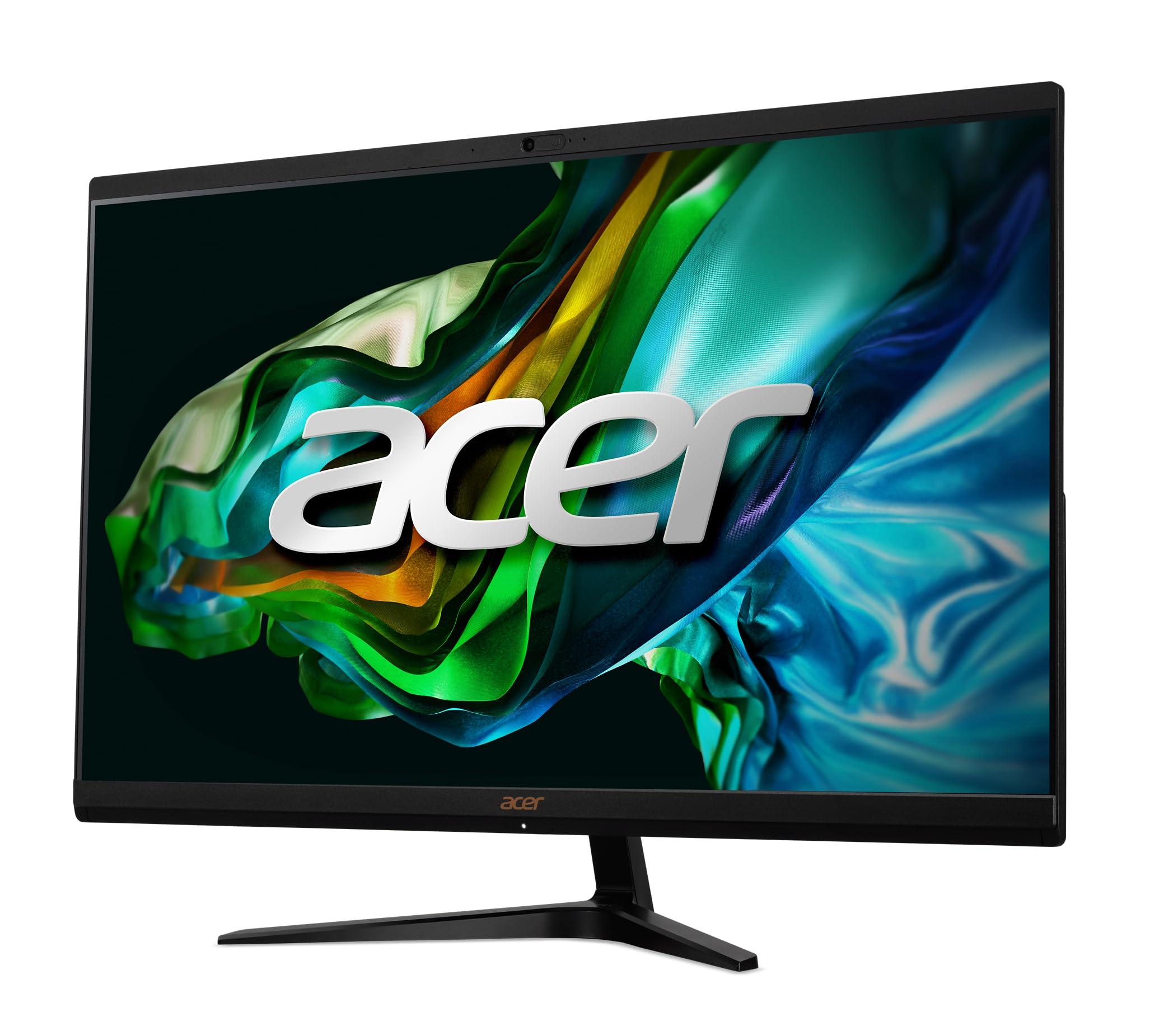 acer Aspire C27-1800-UR12 AIO Desktop | 27 Inch Full HD IPS Display | Intel Core i5-12450H | UHD Graphics | 16GB DDR4 | 1TB PCIe Gen 4 SSD | Wireless Wi-Fi 6E | Wireless Keyboard & Mouse - Image 9