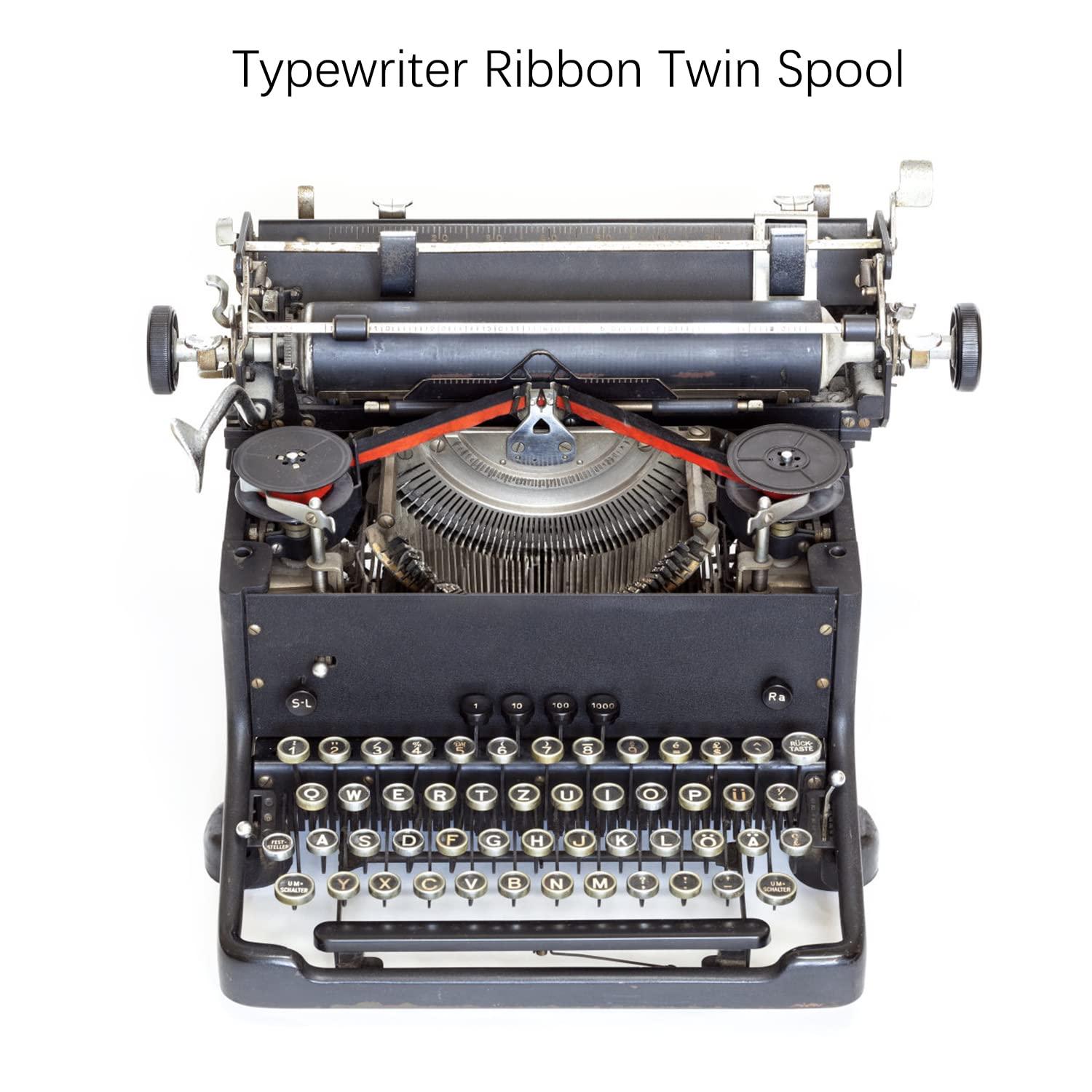 4 Pairs Universal Typewriter Ribbon Twin Spool Replacement Compatible with Most Typewriter (Black-Red,Black) - Image 4