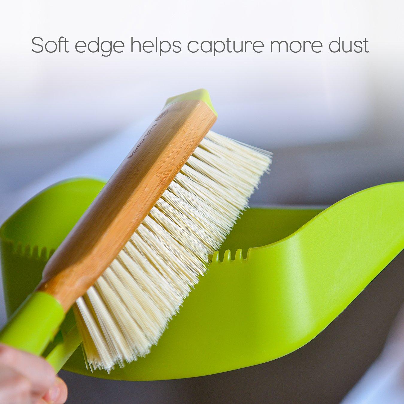 Full Circle Clean Team Brush & Dustpan Set, Green - Image 8
