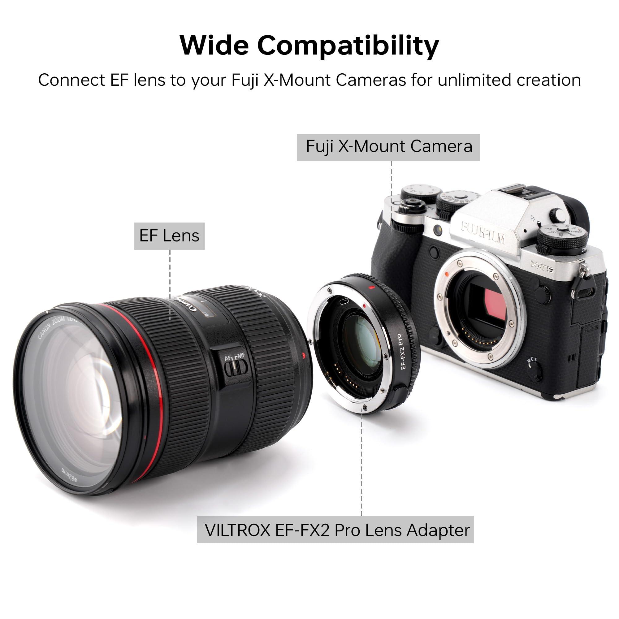 VILTROX EF-FX2 Pro Auto Focus Lens Adapter 0.71x Focal Reducer Speed Booster Adapter Compatible with Canon EF Mount Lens to Fuji X-Mount Camera X-T3 X-T2 X-T20 X-T10 X-T100 X-PRO 2 X-E3 X-A20 - Image 6