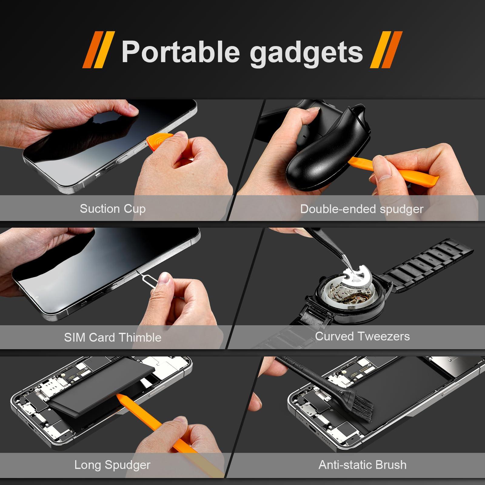 JOREST 38Pcs Small Precision Screwdriver Set with Torx T5, T6, Y00, Mini Repair Tool Kit for Macbook, Computer, Laptop, iPhone, PS4 PS5, Xbox, Switch, Eyeglasses, Watch, Ring Doorbell, Electronic, etc - Image 3