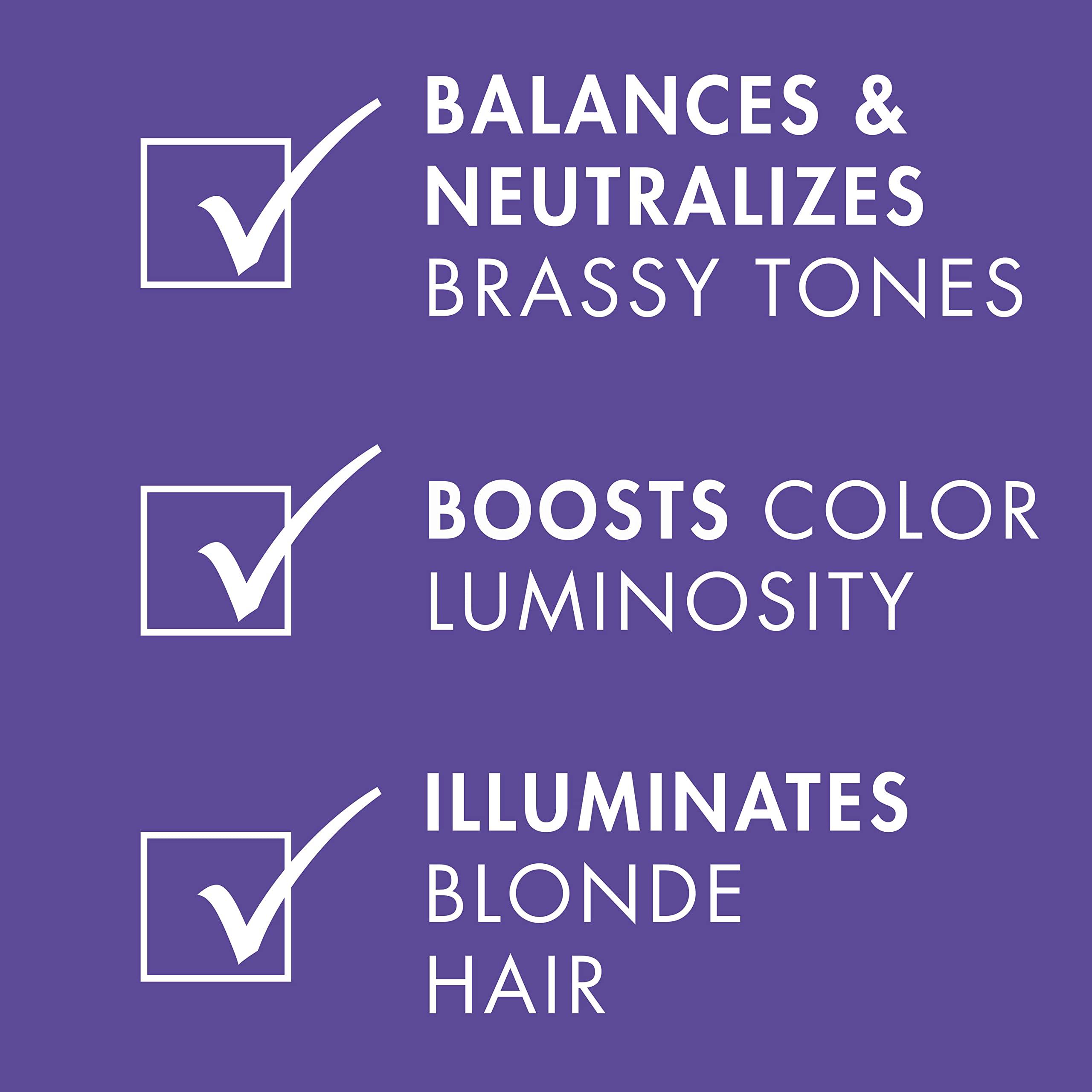 Nexxus Blonde Assure Purple Shampoo & Conditioner Color Assure 2 Pack Blonde, Bleached & Silver Hair Color Shampoo & Conditioner with Keratin Protein & Violet Pigment 8.5 fl oz - Image 4