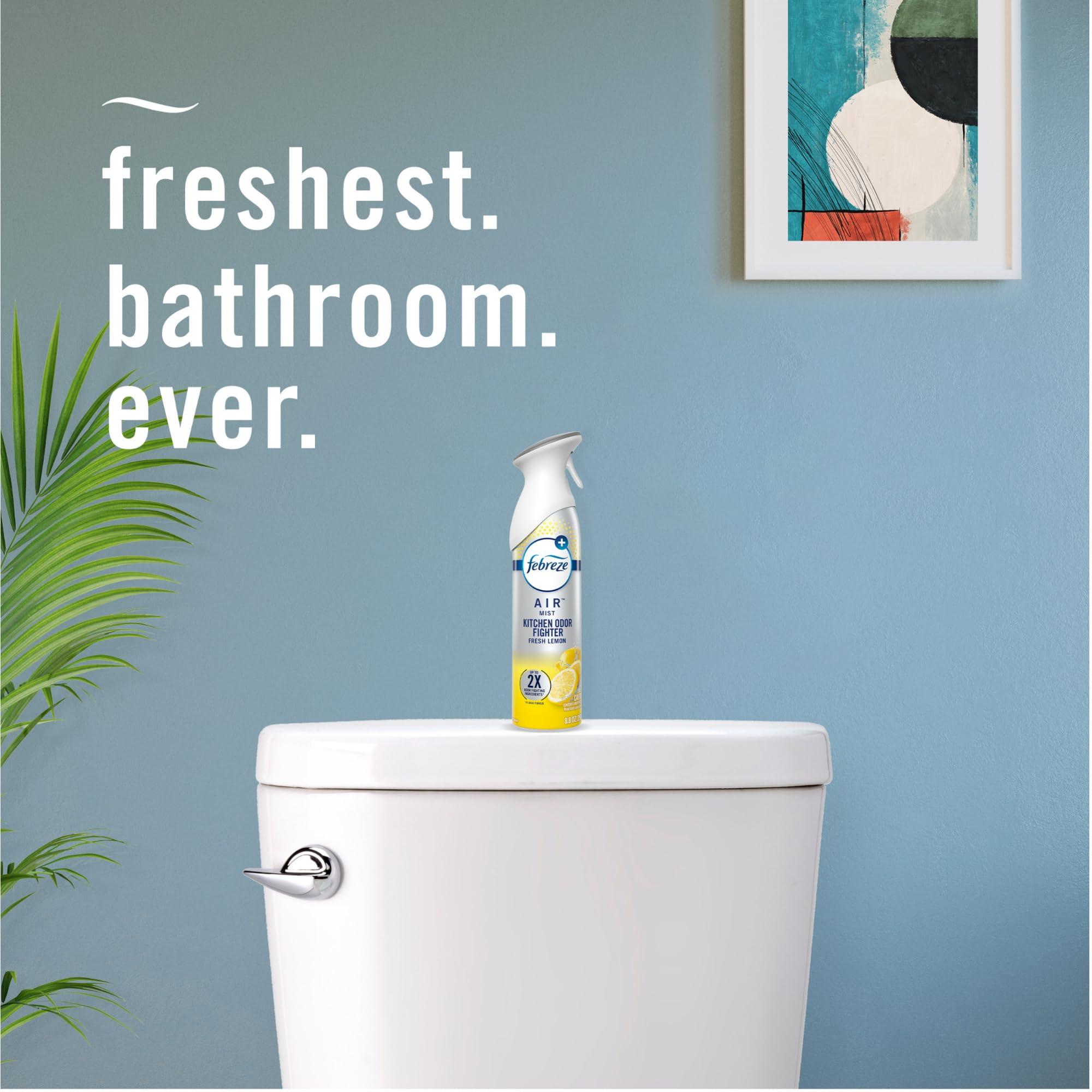 Febreze Air Mist Air Freshener Spray, Odor-Fighting Room Spray, Air Fresheners for Home and Bathroom and Kitchen, Aerosol Can, Kitchen Odor Fighter Scent, 8.8oz, 3 Count - Image 7
