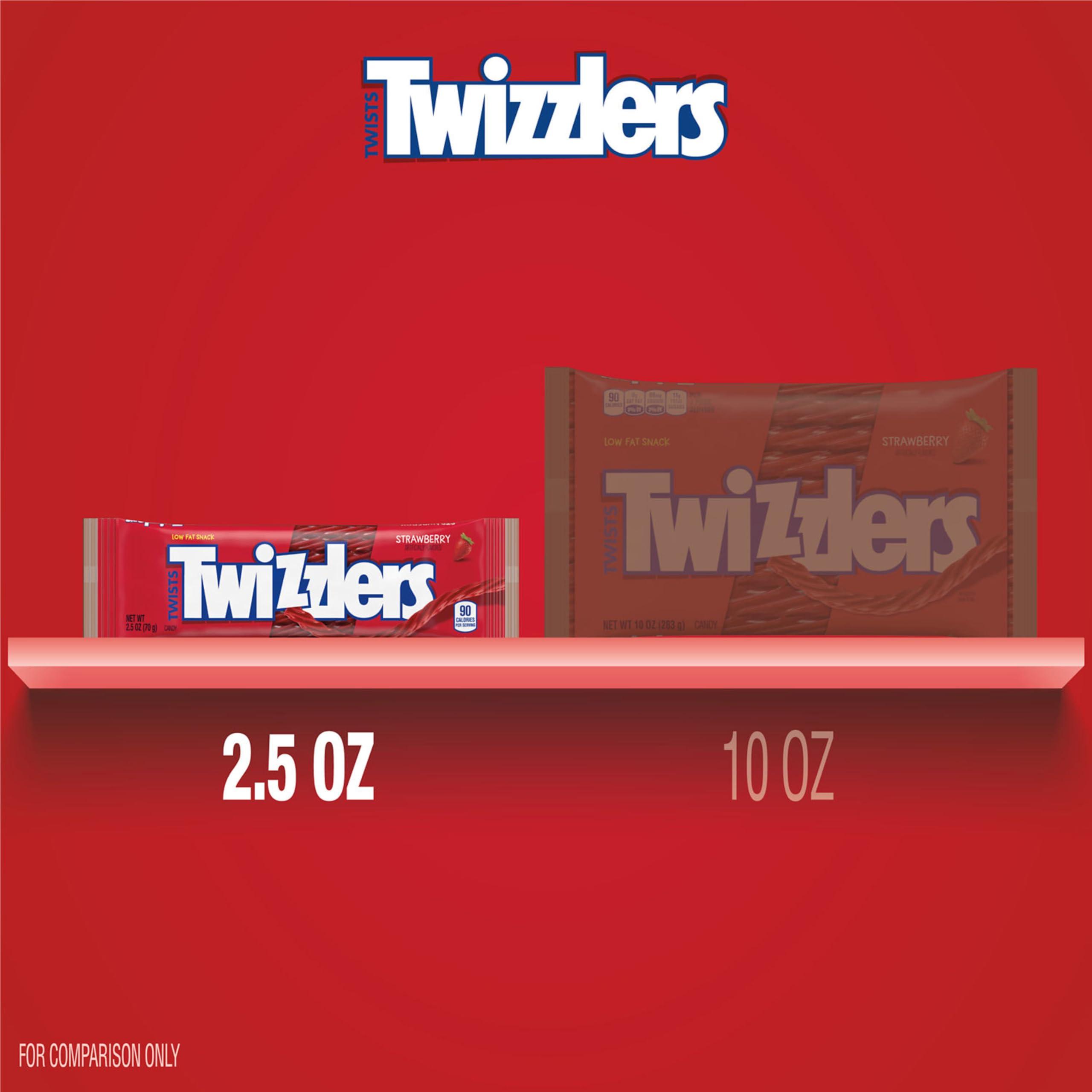 TWIZZLERS Twists Strawberry Flavored Licorice Style, Chewy Candy Packs, 2.5 oz (18 Count) - Image 7