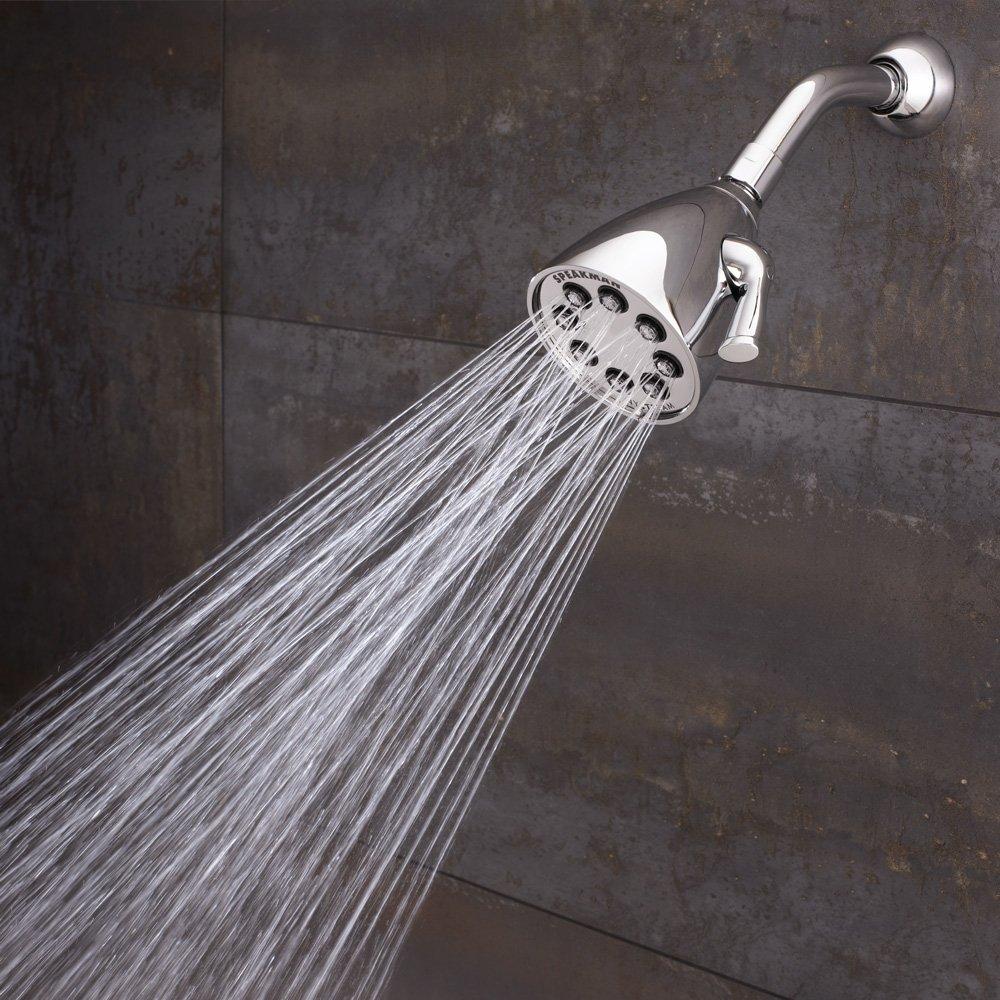 Speakman S-2251 Signature Icon Anystream Adjustable High Pressure Shower Head - 2.5 GPM Solid Brass Replacement Bathroom Showerhead, Polished Chrome - Image 8