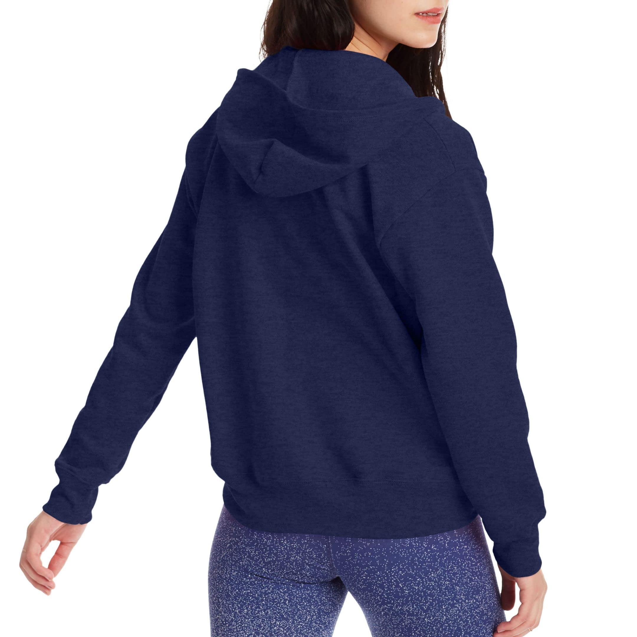 Hanes Women's Hoodie, Ecosmart Fleece Full-zip Hoodie, Zip-up Hooded Sweatshirt - Image 2