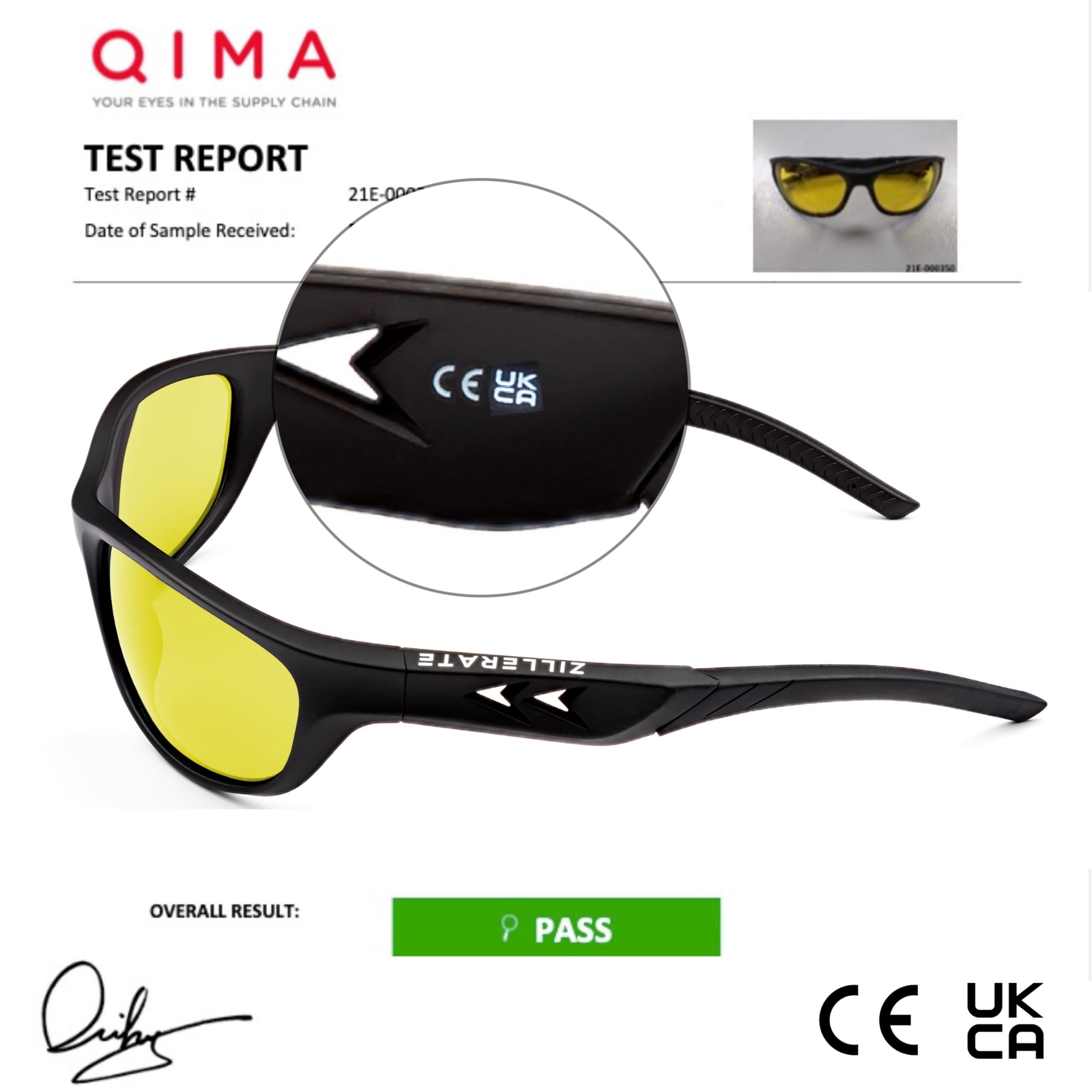 ZILLERATE Night Vision Driving Glasses - Anti Glare HD Polarized Yellow Tinted Sunglasses for Men & Women - Image 5
